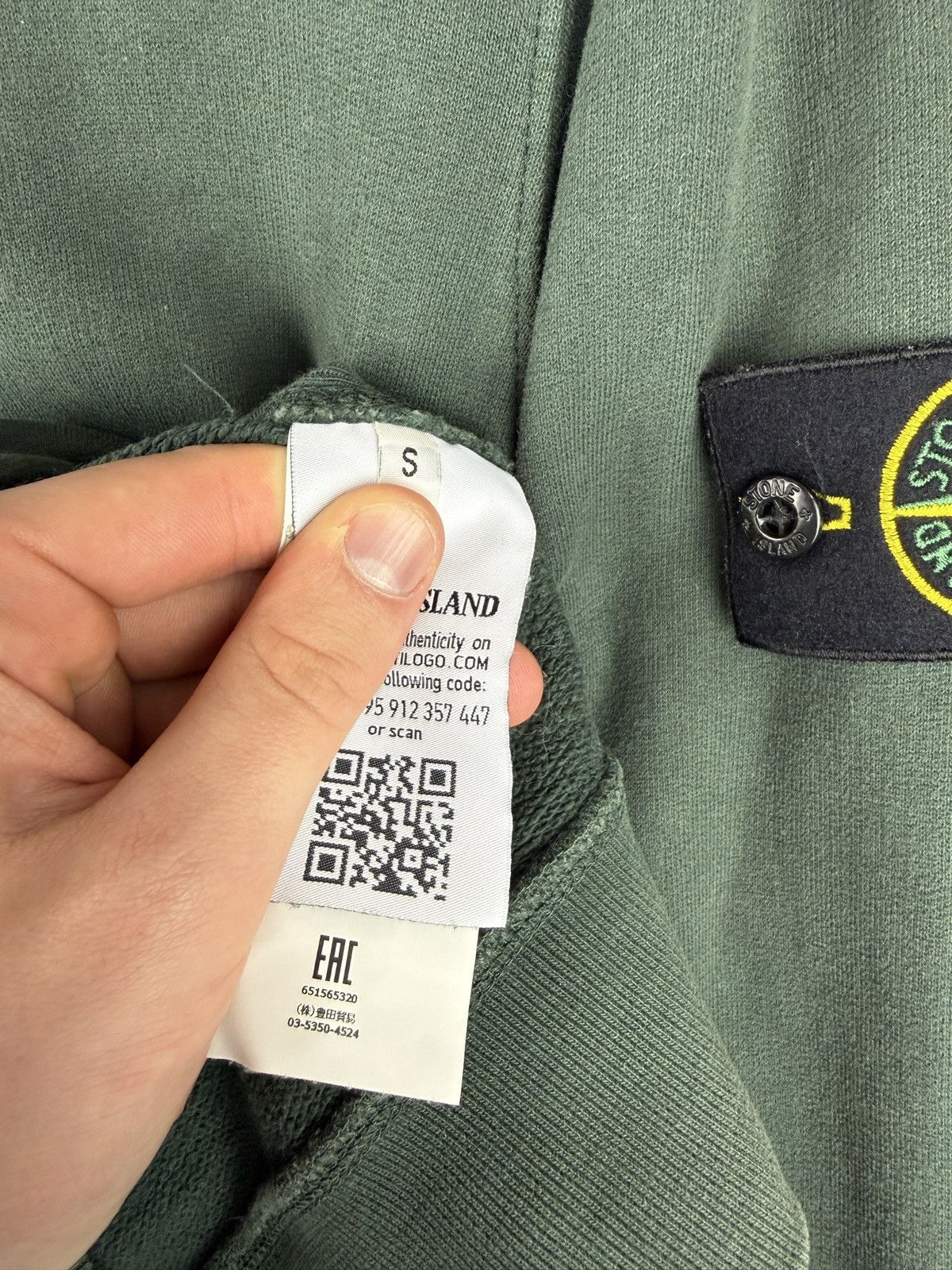 Stone Island Green Stone Island sweatshirt Size US S / EU 44-46 / 1 - 6 Thumbnail