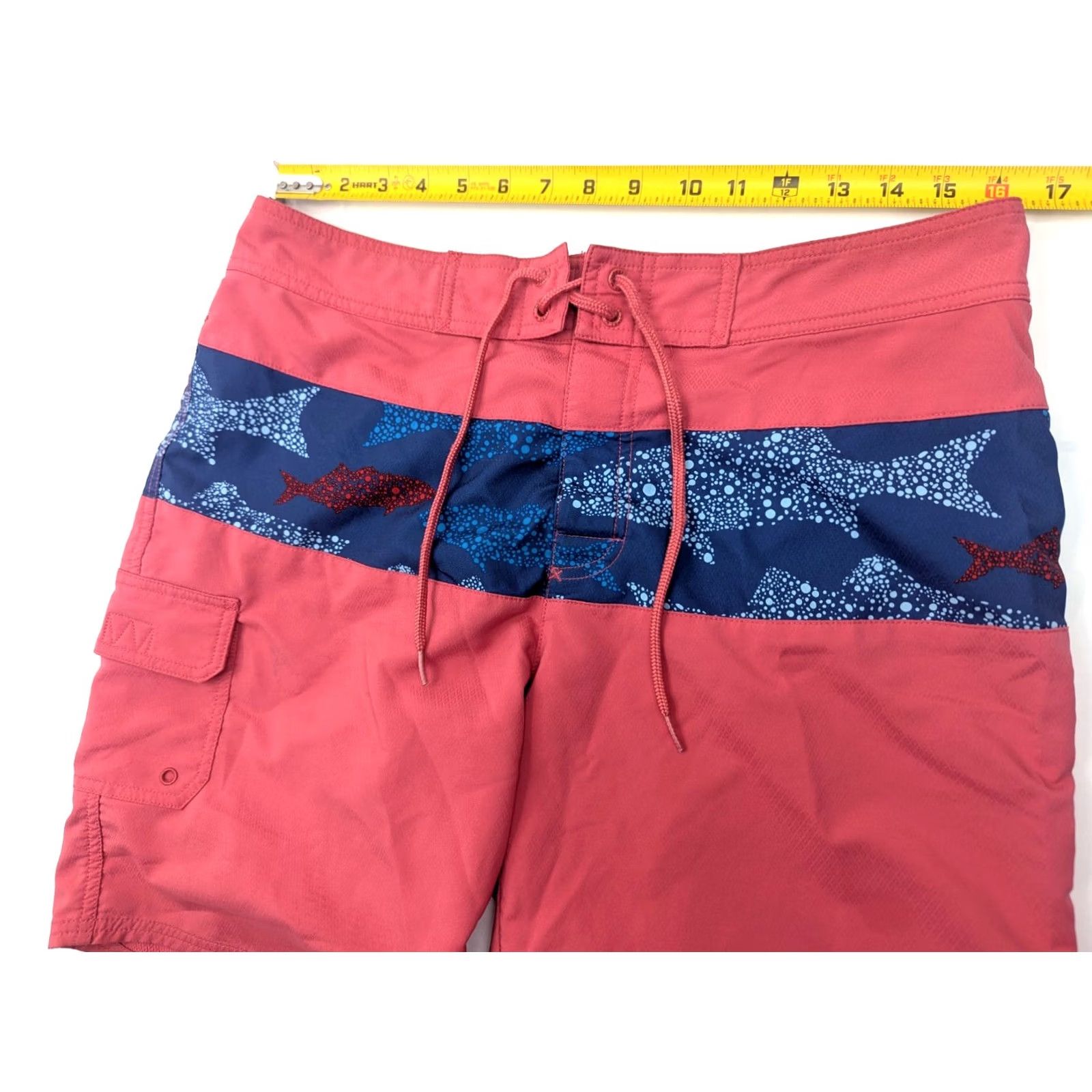 Vineyard Vines Vineyard Vines Board Shorts Mens 32 Blue Pink Salmon Fish Fishing Swim Trunks Size US 32 / EU 48 - 6 Thumbnail