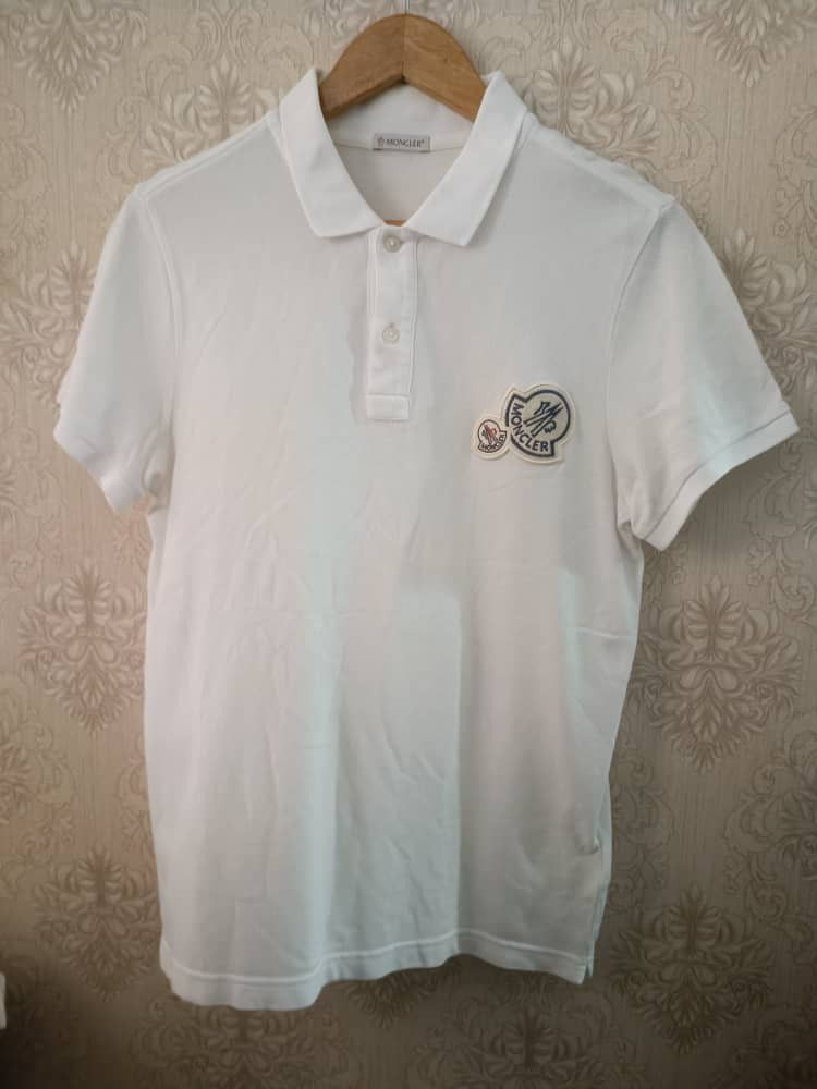 Moncler ♦️Moncler Big Logo Polo T Shirt Size S / US 4 / IT 40 - 1 Thumbnail