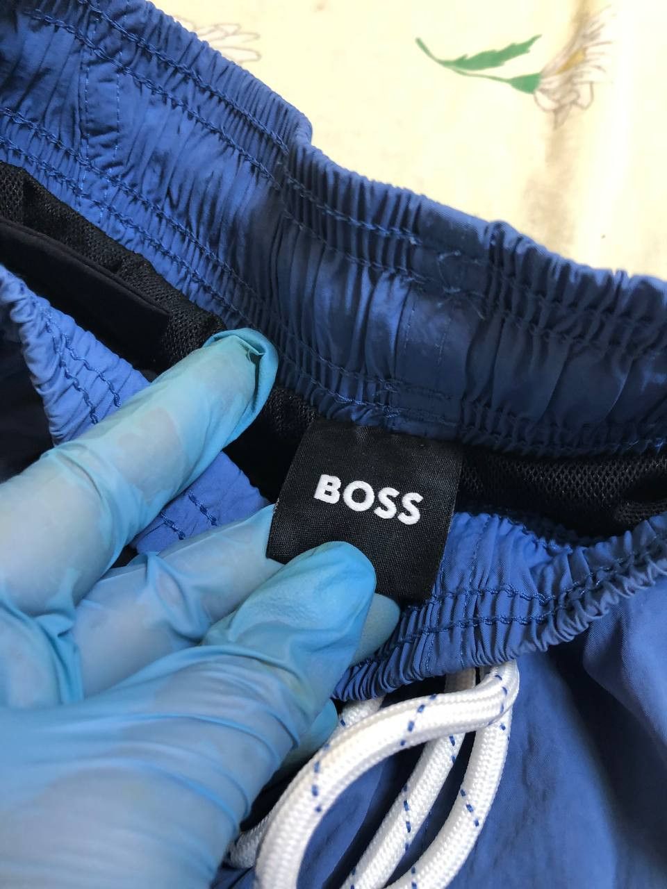 Hugo Boss Men's HUGO BOSS Sea Blue Swim Trunks Swimsuit Logo Size US 28 / EU 44 - 11 Thumbnail