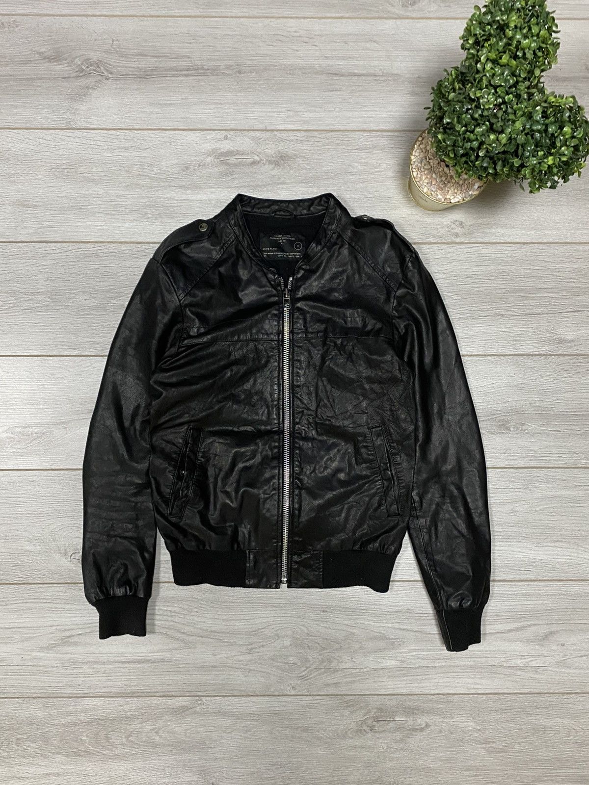 Allsaints Allsaints Spitalfields bomber Leather Jacket zip Size US S / EU 44-46 / 1 - 1 Thumbnail