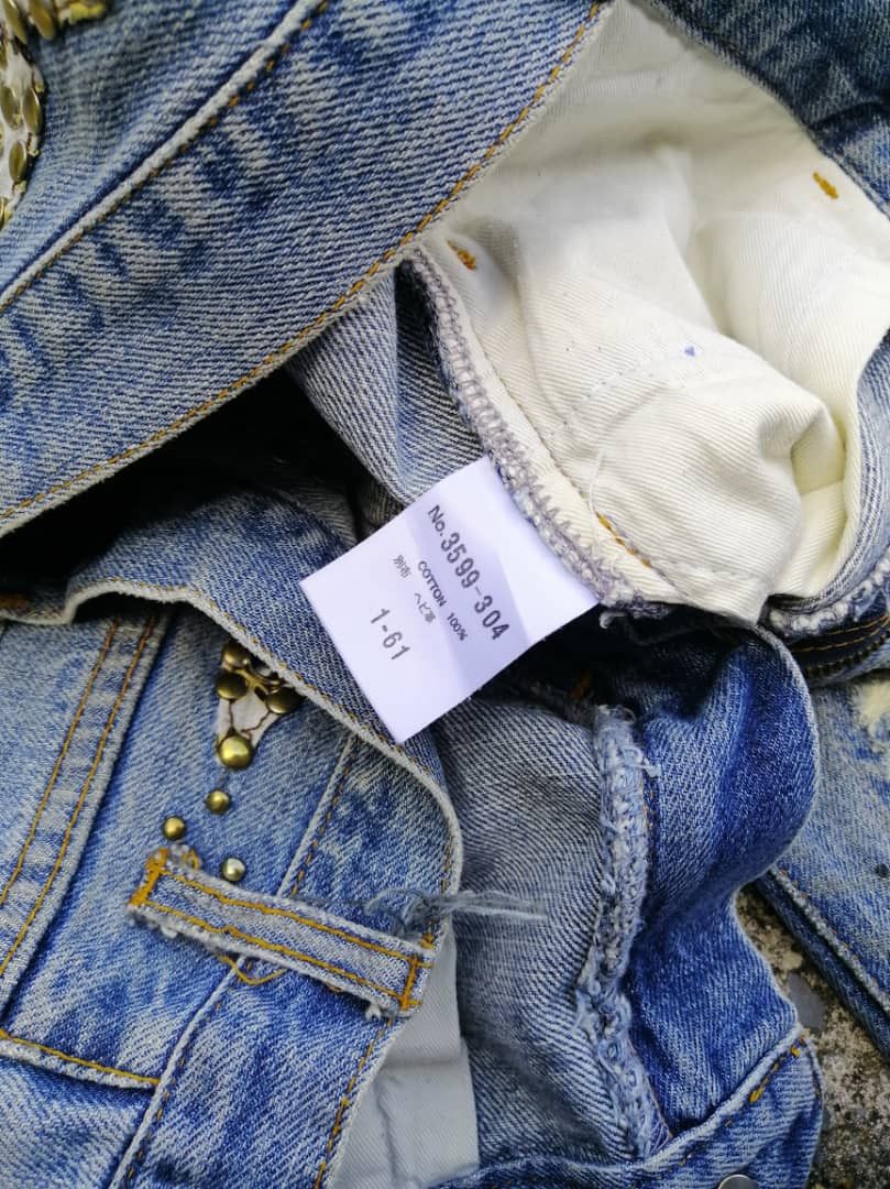Schlussel Schlussel Nice Design Distressed Denim Jeans Size 29" - 7 Thumbnail