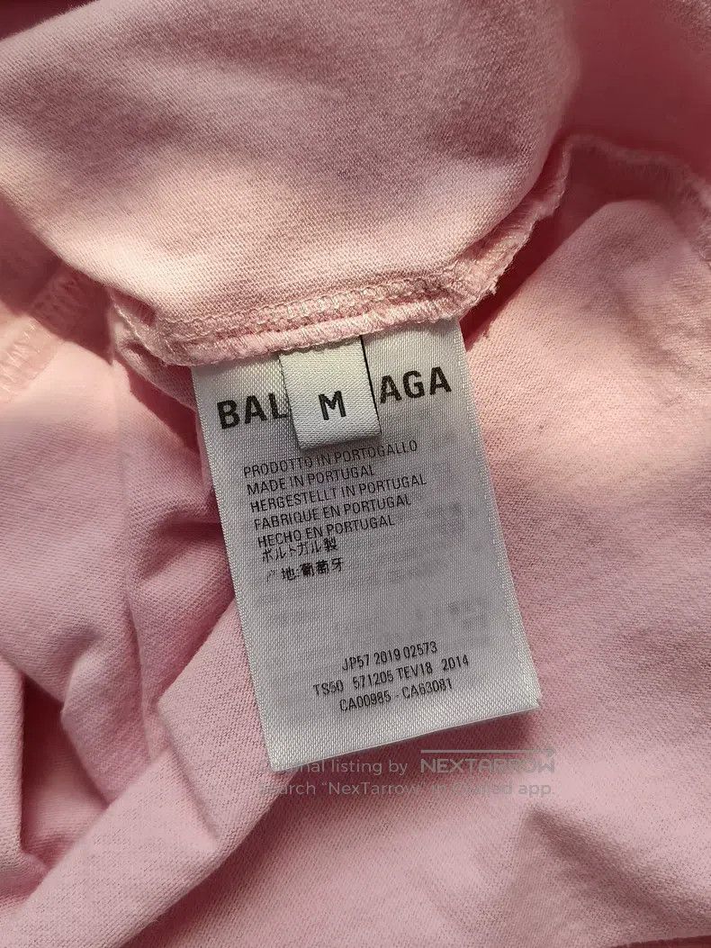 Balenciaga Balenciaga Short-Sleeve T-Shirt with Small Letter Logo Size US M / EU 48-50 / 2 - 5 Thumbnail