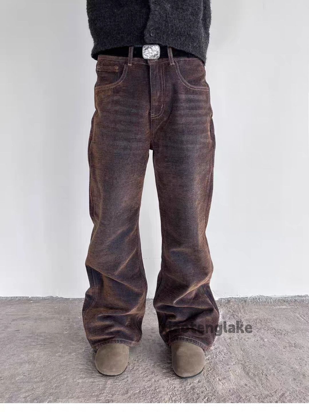 Vintage xtl washed faded punk grunge bootcut flared rusty pants Size US 30 / EU 46 - 1 Thumbnail