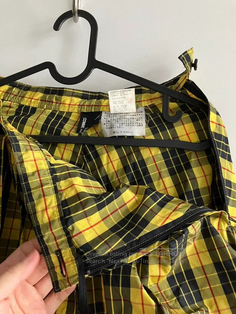 Comme des Garcons Comme Des Garcons size S Yellow plaid puffy skirt Size 23" - 4 Thumbnail