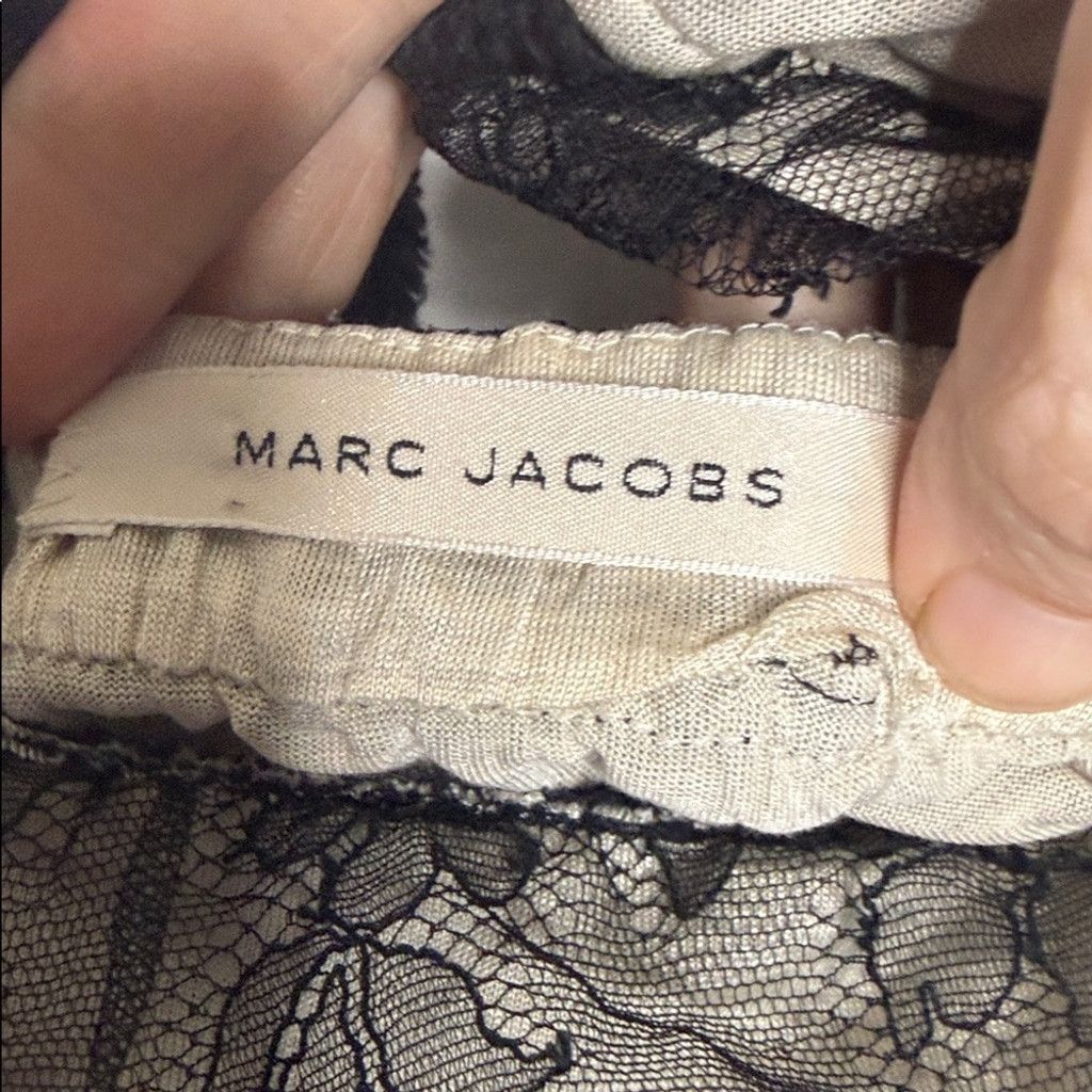 Marc Jacobs Marc Jacobs black floral lace overlay fitted midi dress sz 2 Size XS / US 0-2 / IT 36-38 - 8 Thumbnail