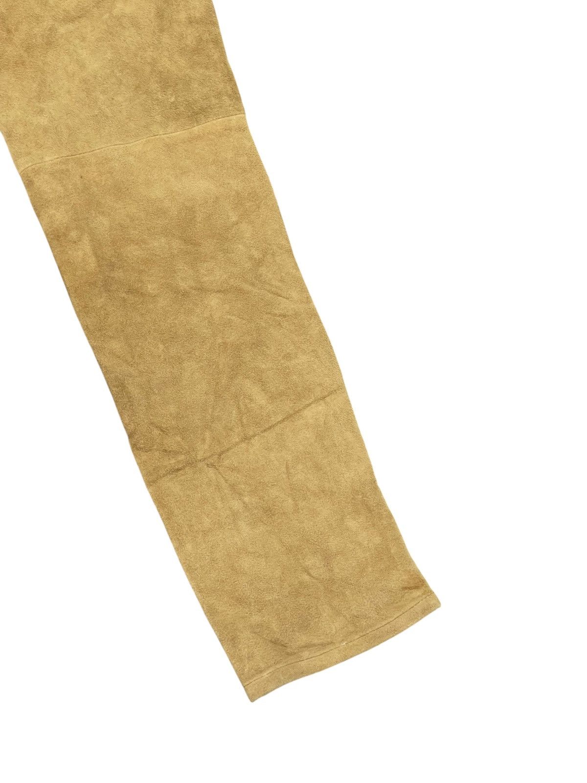 United Arrows NWT Full Goatskin Suede B&Y United Arrows Overalls Slim 2🟦4 Size US 33 - 3 Thumbnail