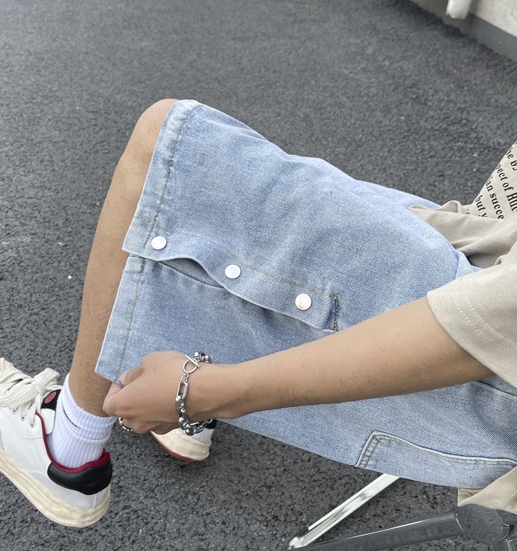 Japanese Brand × Jean Retro washed casual loose denim shorts Size US 30 / EU 46 - 3 Thumbnail