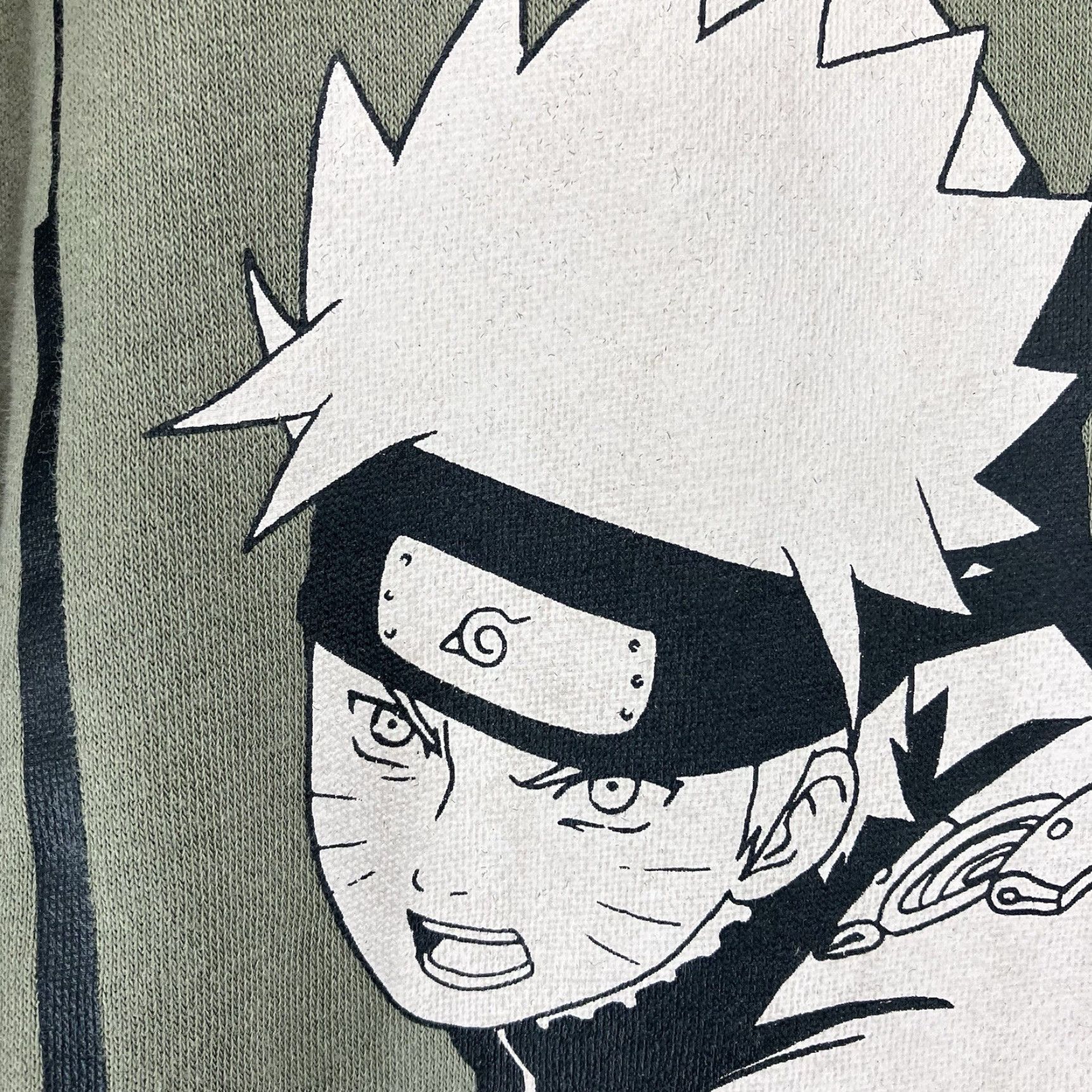 Vintage Naruto Vintage Y2K Masashi Kishimoto Hoodie Tie Dye Men’s XL Sage Black *FLAW* Graphic Print Hoodie Pullover Zipless? Size US XL / EU 56 / 4 - 5 Thumbnail