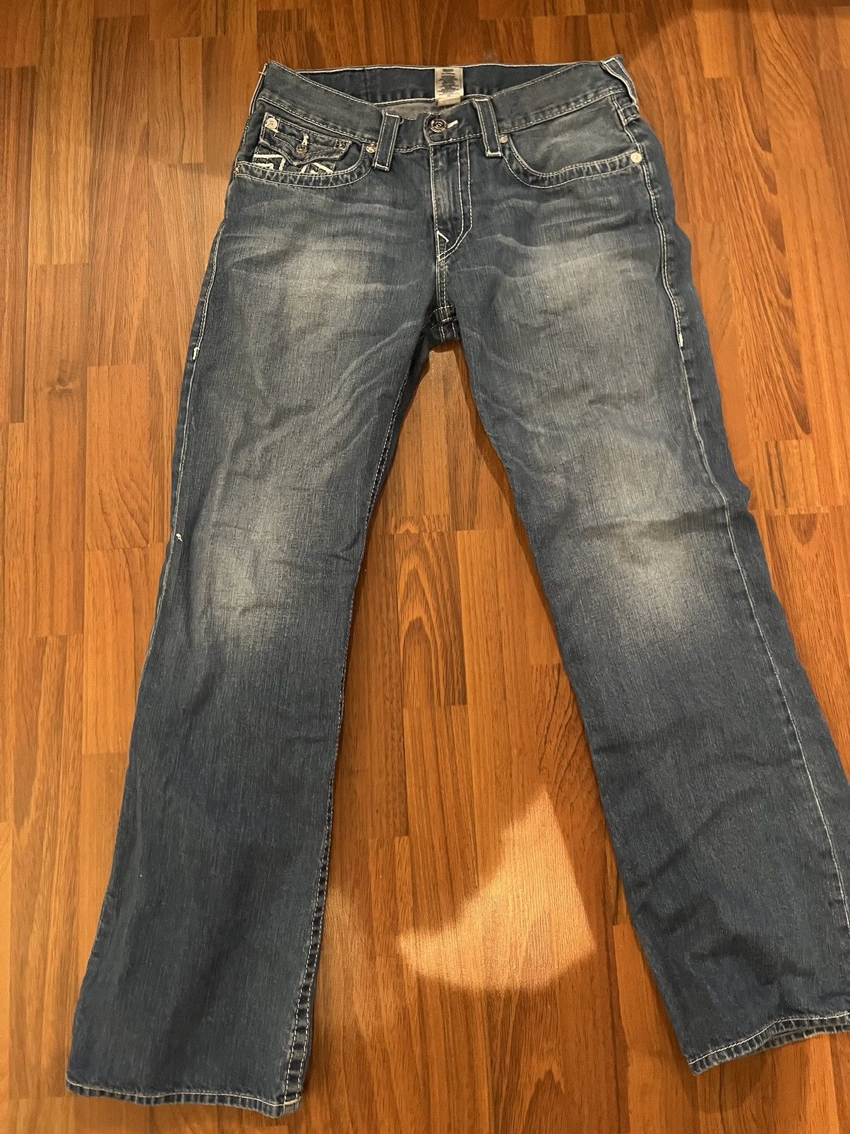 image of Vintage Bootcut True Religion Denim in Blue, Men's (Size 34)