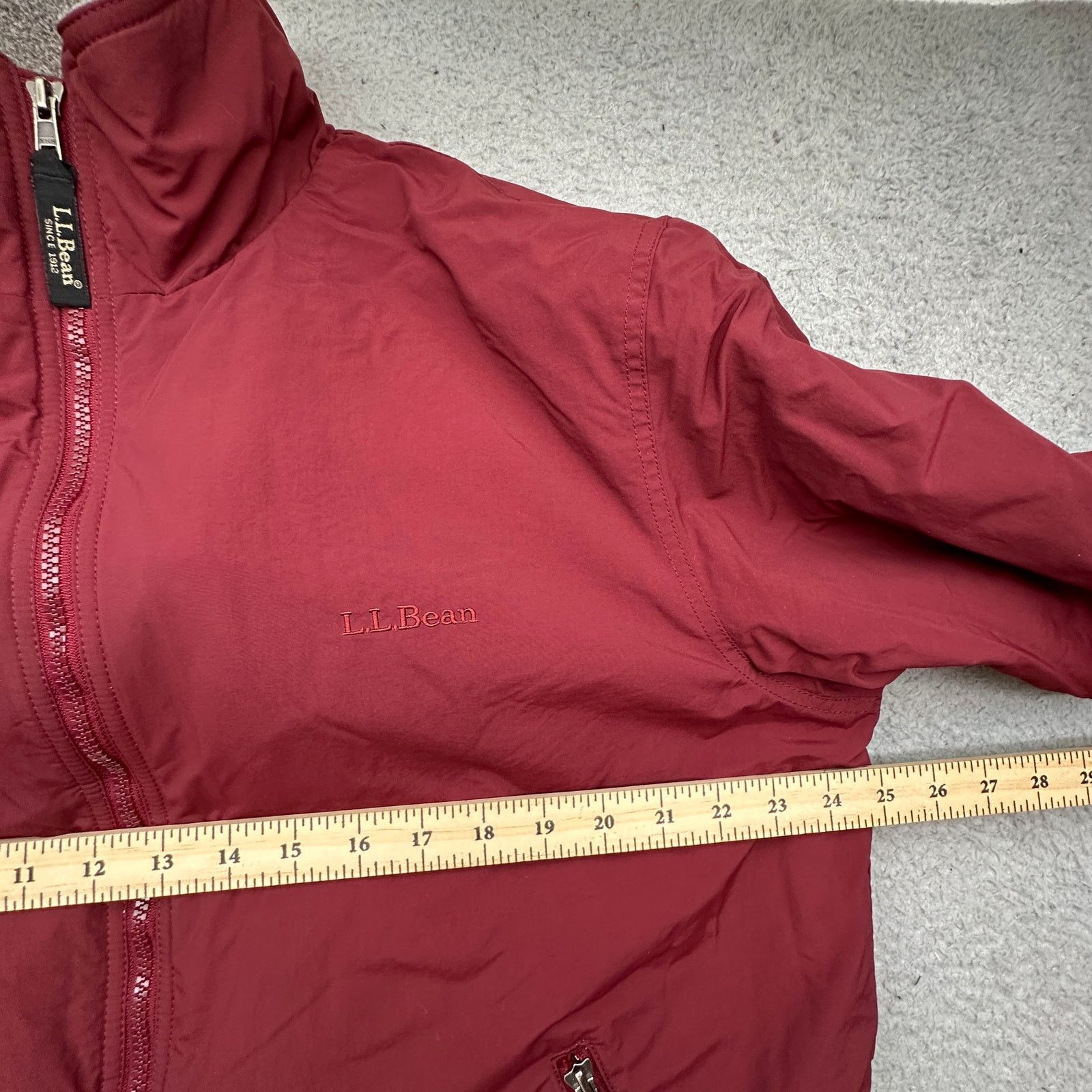L.L. Bean LL Bean OUF43 Fleece Bomber Warm Up Jacket Mens Large Red Size US L / EU 52-54 / 3 - 4 Thumbnail