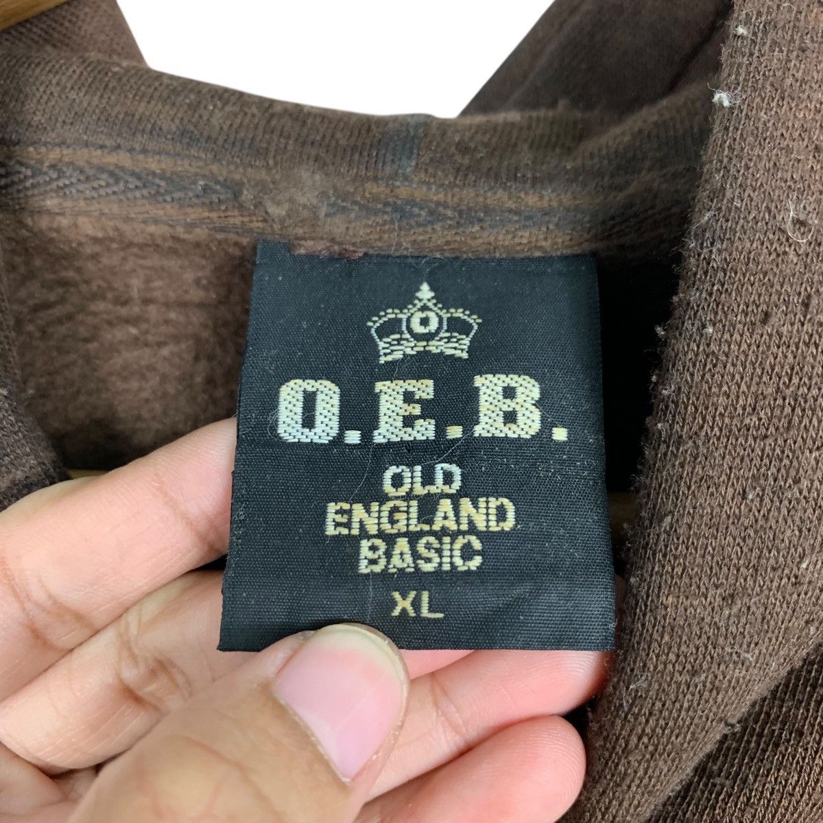 Japanese Brand O.E.B Old England Basic Printed Pullover Hoodies #1749-C77 Size US XL / EU 56 / 4 - 14 Thumbnail