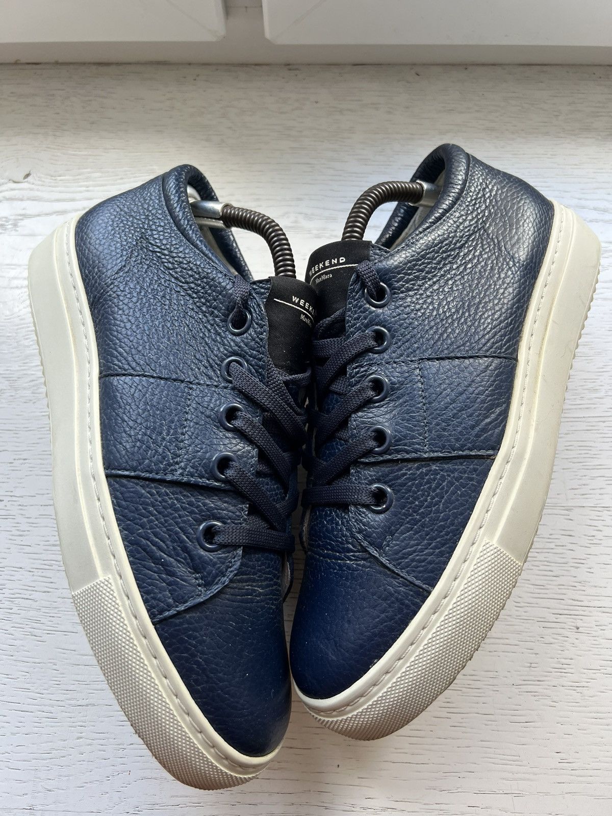 RRP:450$❗️ARCHIVAL WEEKEND MAXMARA LEATHER LOW CASUAL SHOES ❗️