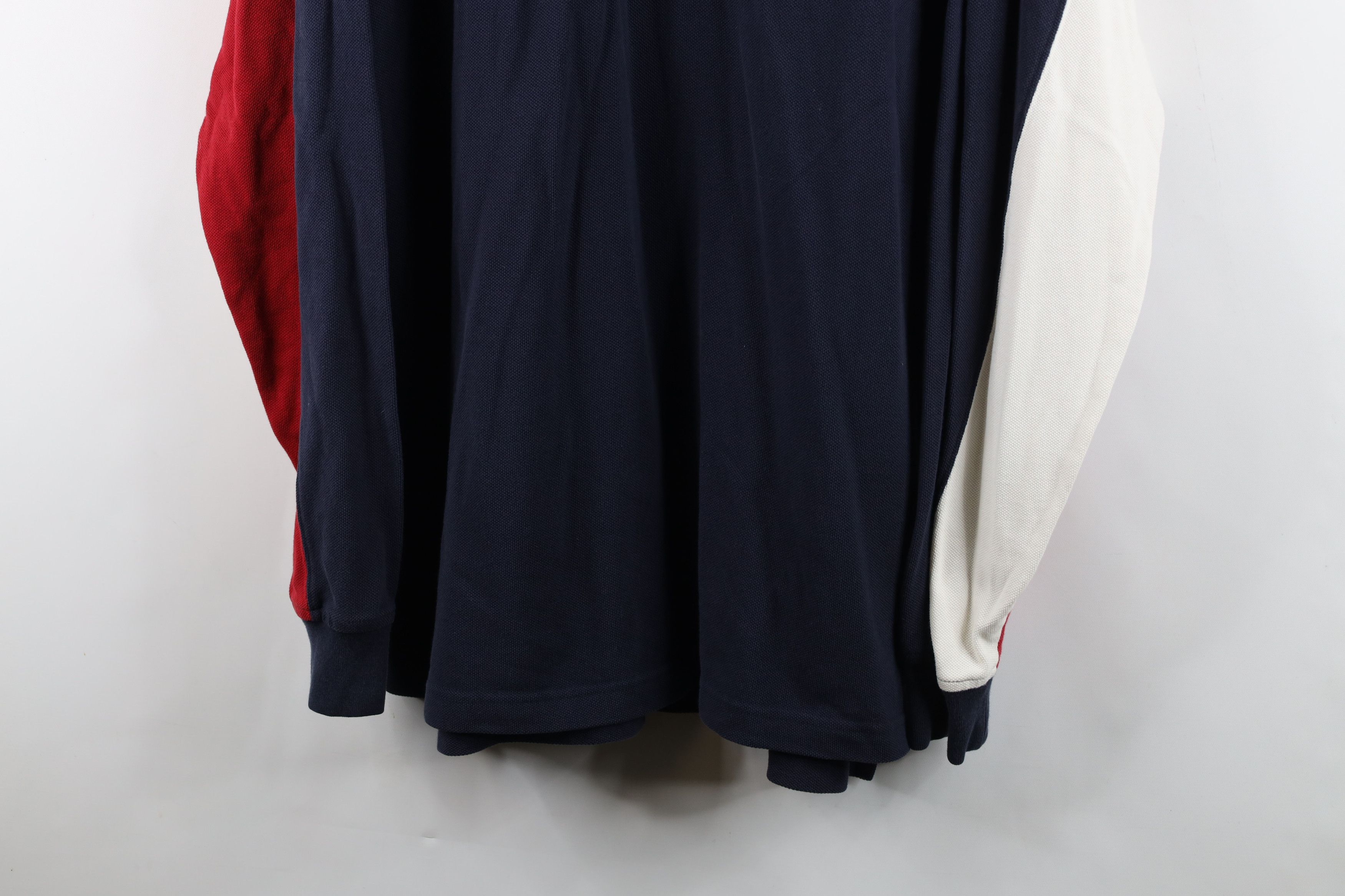 Tommy Hilfiger Vintage 90s Tommy Hilfiger Big Logo Long Sleeve Rugby Polo Size US L / EU 52-54 / 3 - 4 Thumbnail
