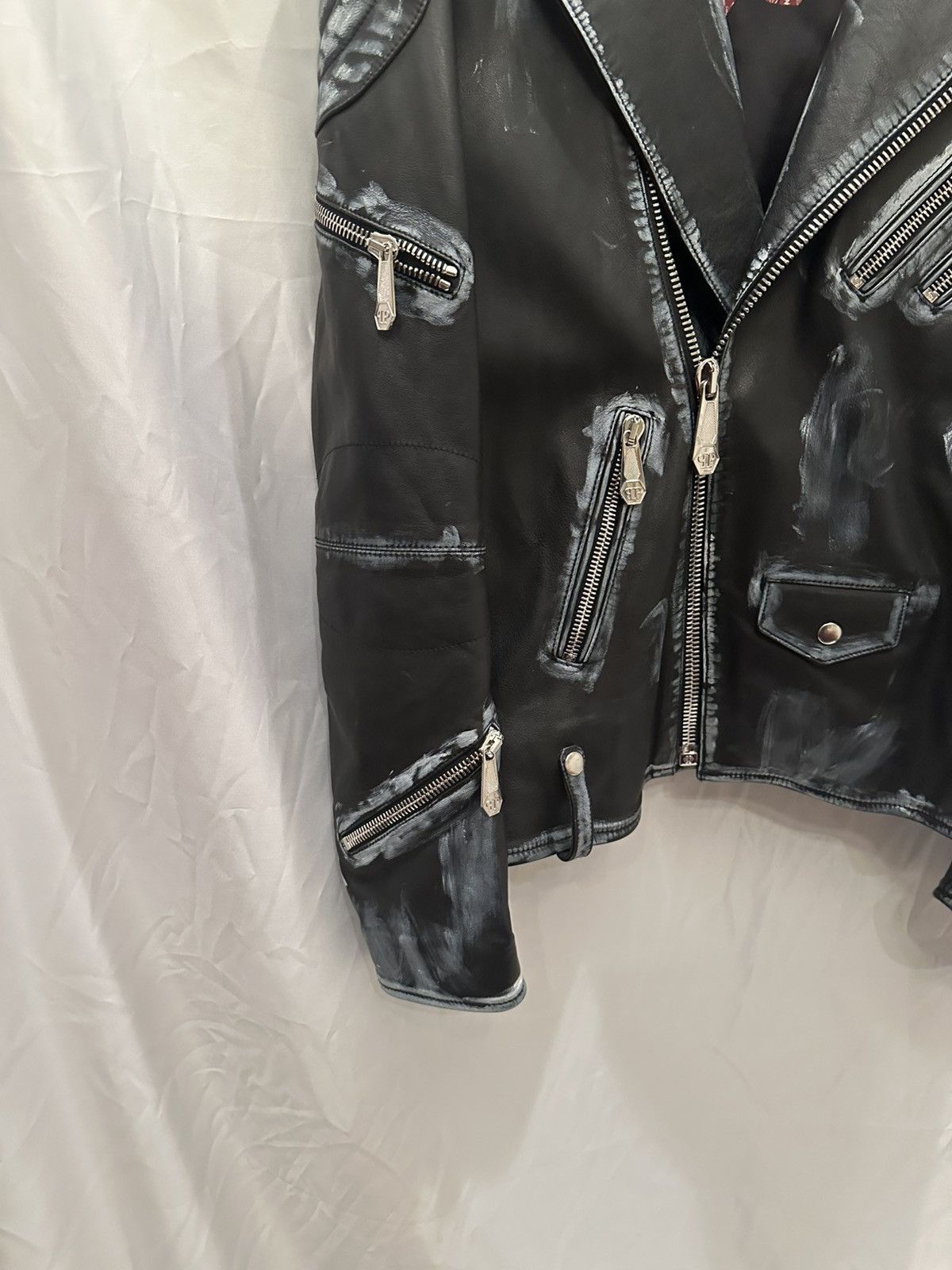 Philipp Plein Phillipp Plein Teddy Bear Leather Jacket Size US XL / EU 56 / 4 - 7 Thumbnail