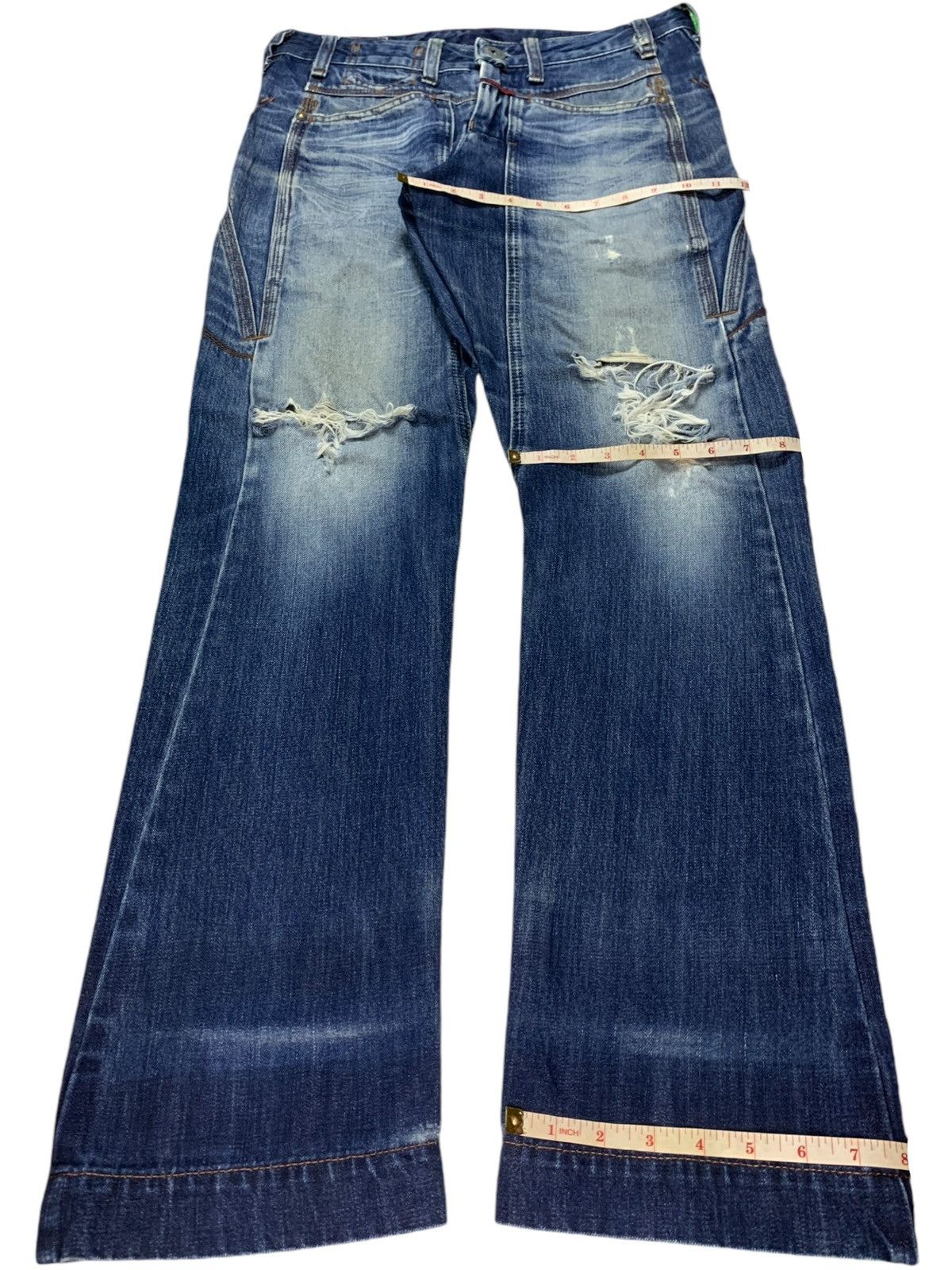 Marithe + Francois Girbaud Vintage Marithe Francois Girbaud Blue Wash Loose Fit Jeans Size US 33 - 16 Thumbnail