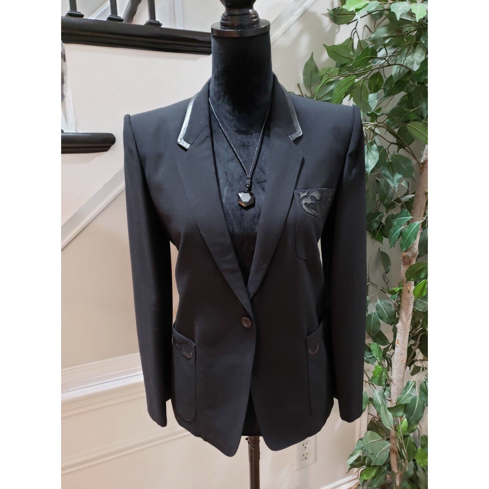 Other DIANA Long Sleeve Single Breasted One Button Blazer Size M Size M / US 6-8 / IT 42-44 - 12 Thumbnail