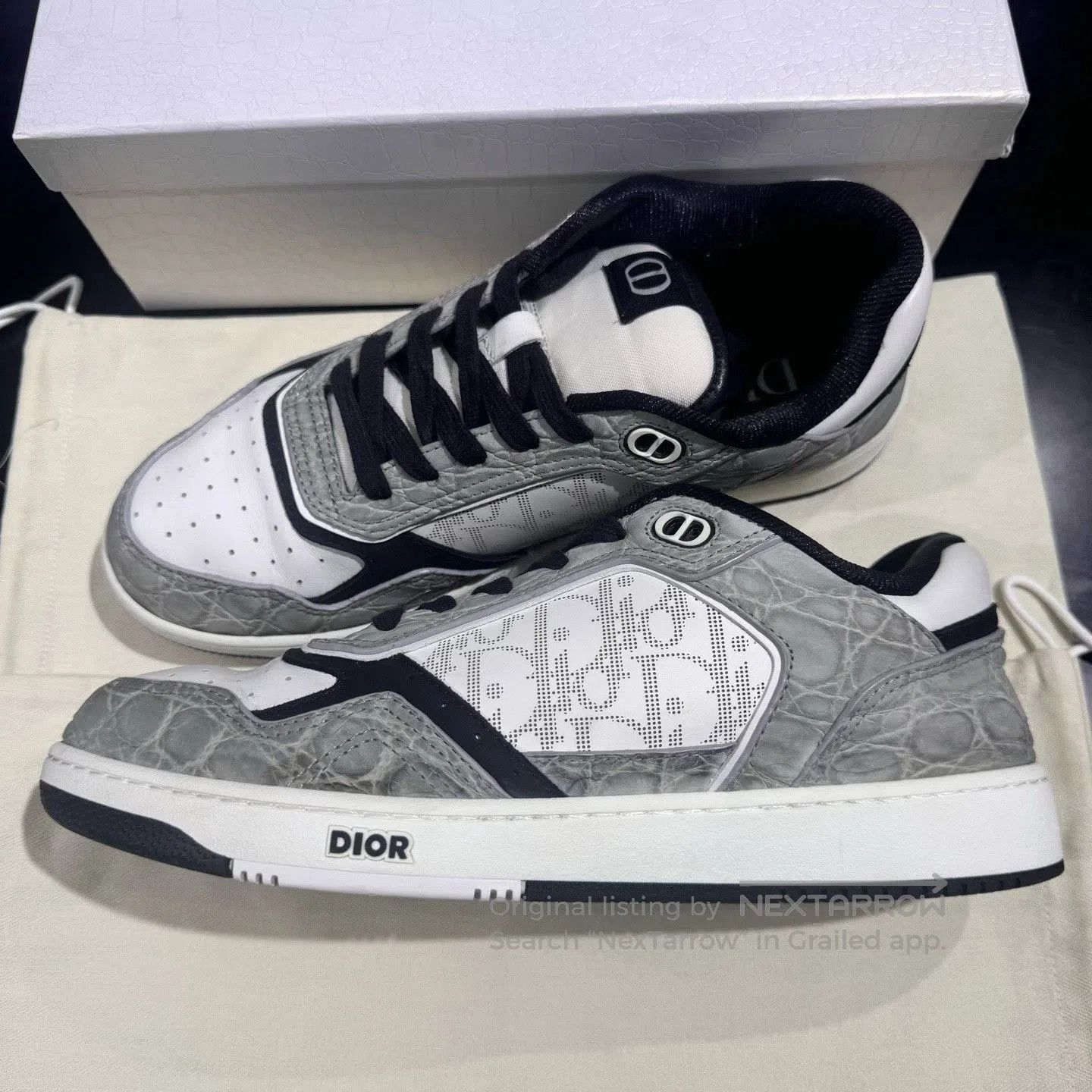Dior Dior Oblique B27 Crocodile Limited Sneakers. Size US 9 / EU 42 - 2 Thumbnail