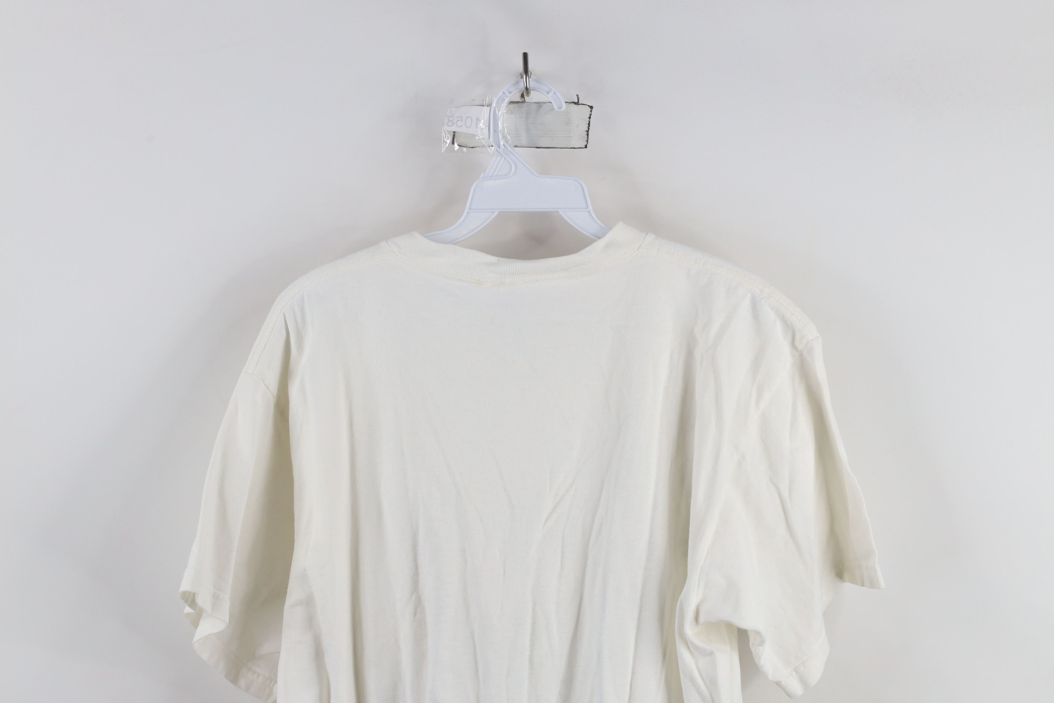 Nike × Vintage Vintage 90s Nike Travis Scott Big Swoosh T-Shirt White USA Size US M / EU 48-50 / 2 - 12 Thumbnail