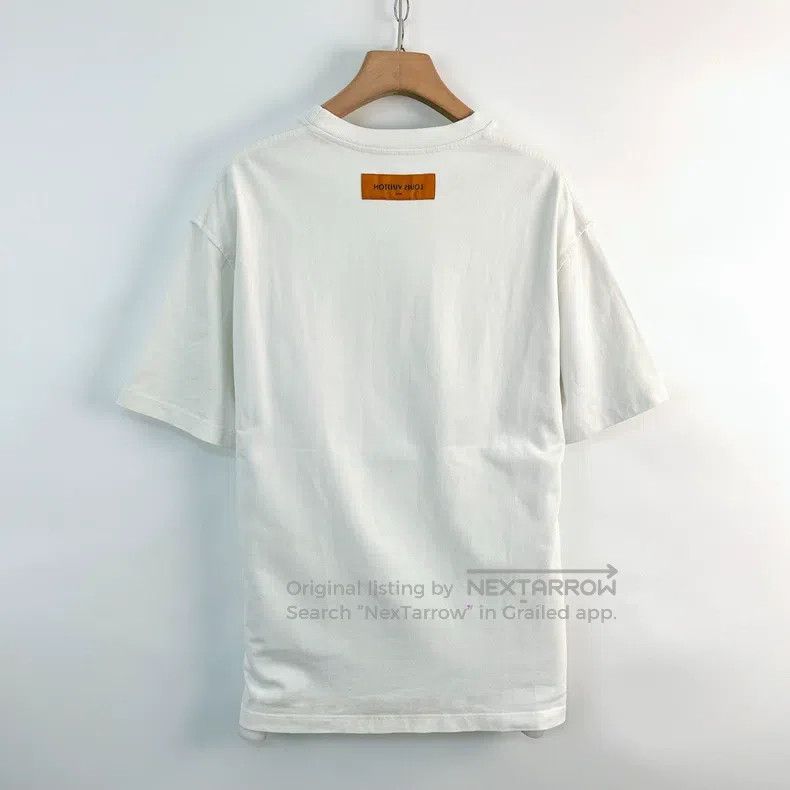 Louis Vuitton Louis Vuitton White Rainbow Letter Short Sleeve Size US XL / EU 56 / 4 - 2 Thumbnail