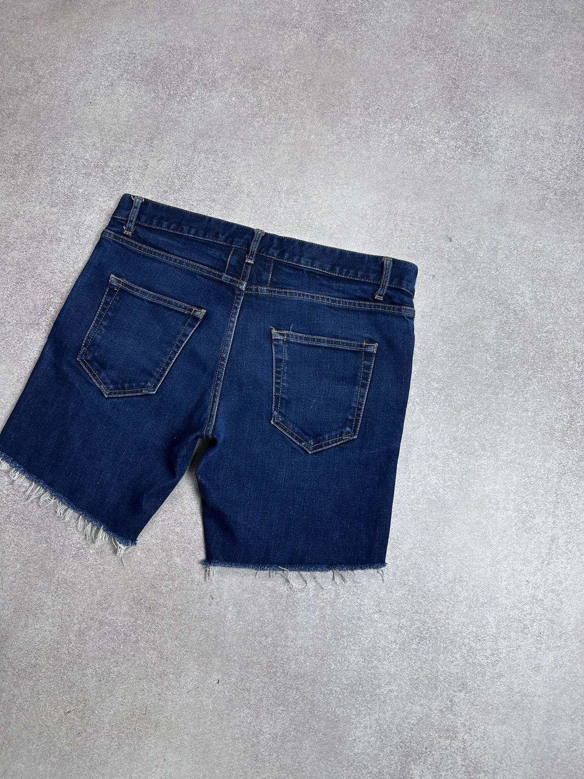 Saint Laurent Paris Vintage YSL Saint Laurent Blue Denim Shorts Rare 31 Size US 31 - 15 Thumbnail