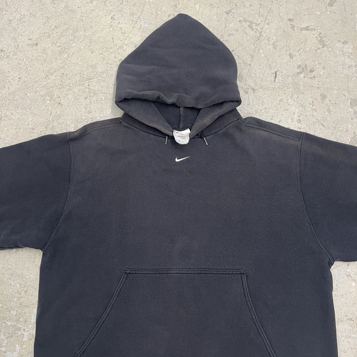 Nike × Vintage Vintage Nike 90s Center Swooosh Mens XL Hoodie Sweatshirt Size US XL / EU 56 / 4 - 5 Thumbnail