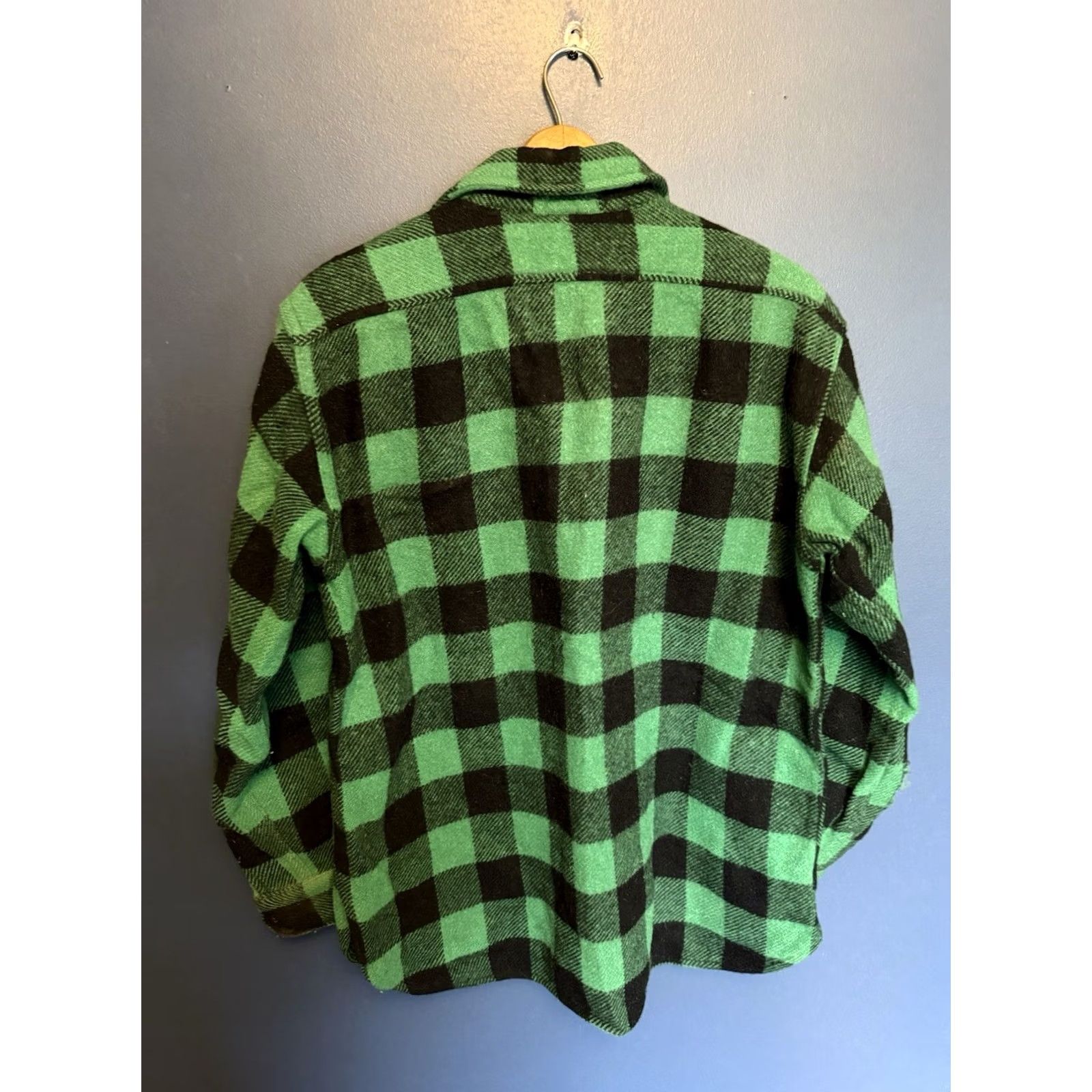 Vintage VINTAGE Workmaster Wool Green Plaid Button-Up Flannel Shirt M Mens 40s Size US M / EU 48-50 / 2 - 6 Thumbnail
