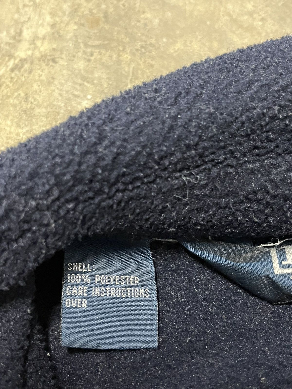 Polo Ralph Lauren vintage fleece navy and cream color