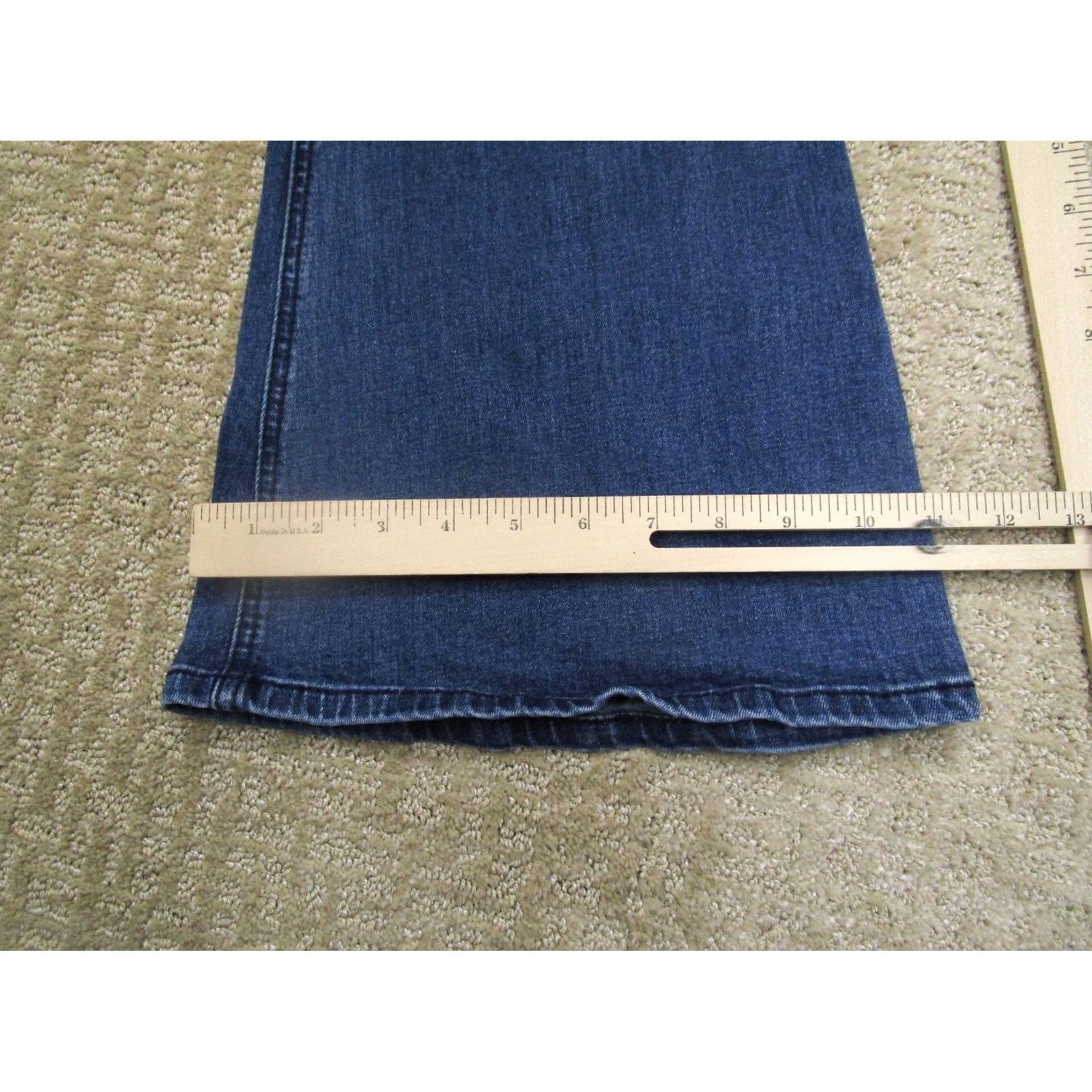 Vintage Rock And Roll Cowgirl Jeans Women 31x34 Dark Wash High Rise Flared Pull On Denim Pants Blue Size 24" / US 00 / IT 34 - 7 Thumbnail