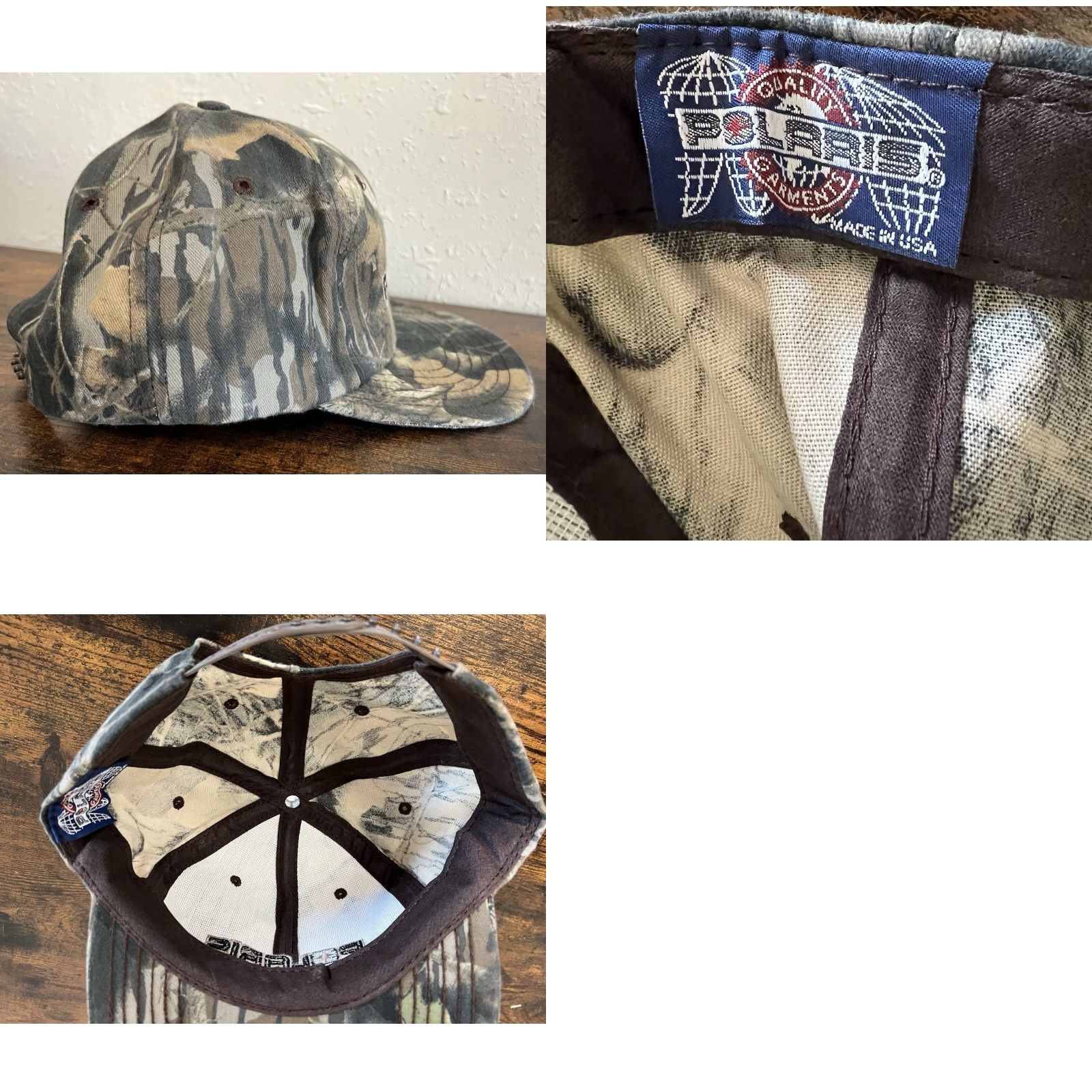 Vintage VINTAGE Polaris Racing Hat Snap Back Checker Snowmobile Hunting Camo Men One Size Black USA 90s Retro Adjustable Wool Acrylic Snapback Size ONE SIZE - 9 Thumbnail