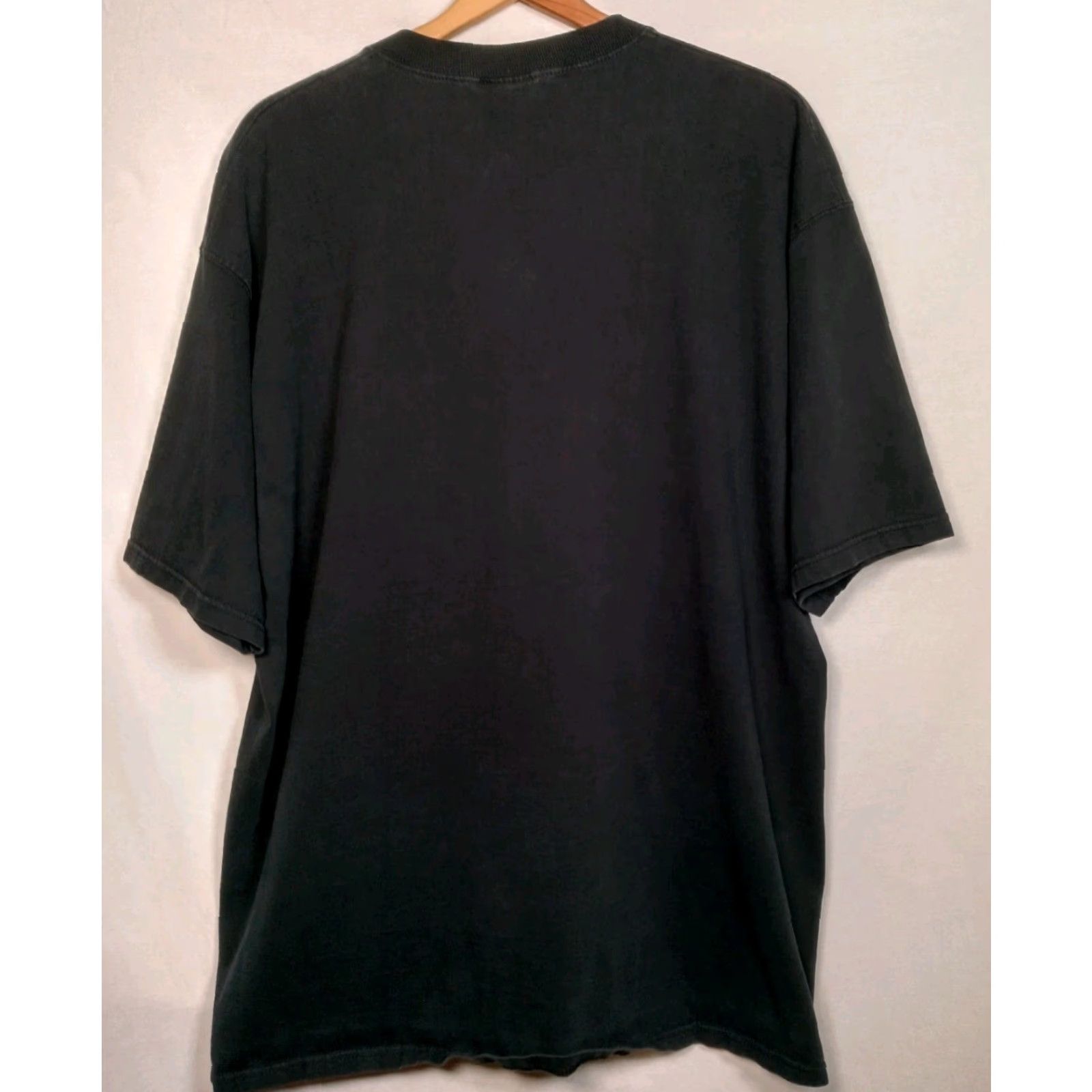 Fruit Of The Loom American Bull Rider Shirt Men XL Black Short Sleeve Rodeo Cowboy Western Size US XL / EU 56 / 4 - 4 Thumbnail