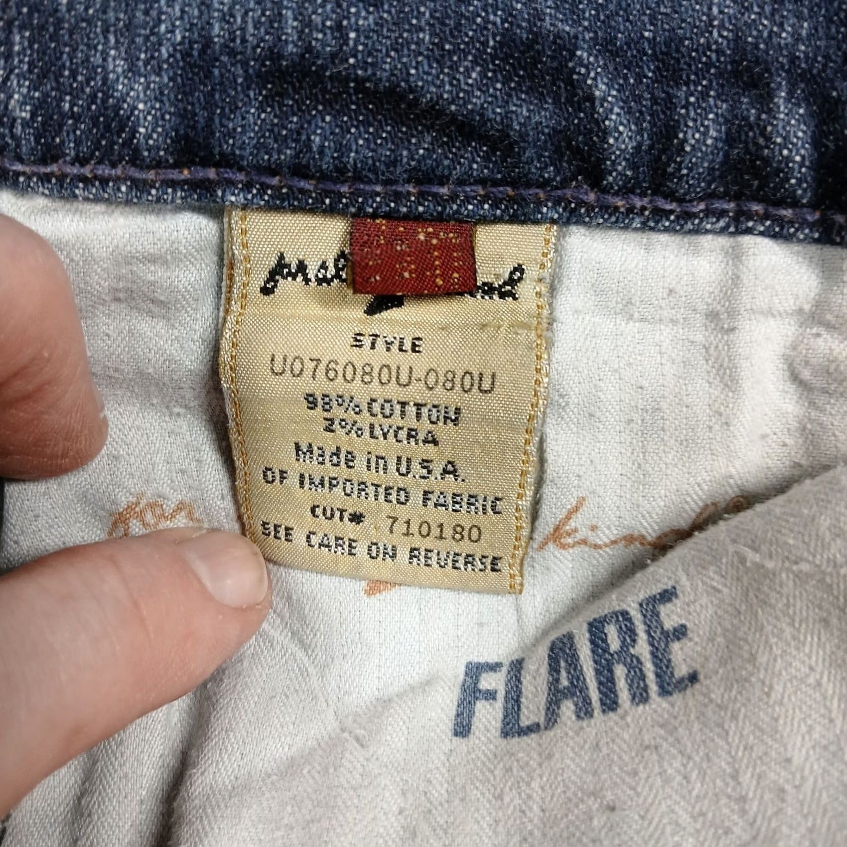 7 For All Mankind 7 For All Mankind Jeans Womens 29 Blue Denim Flare Cotton Lycra Size 29" - 7 Thumbnail
