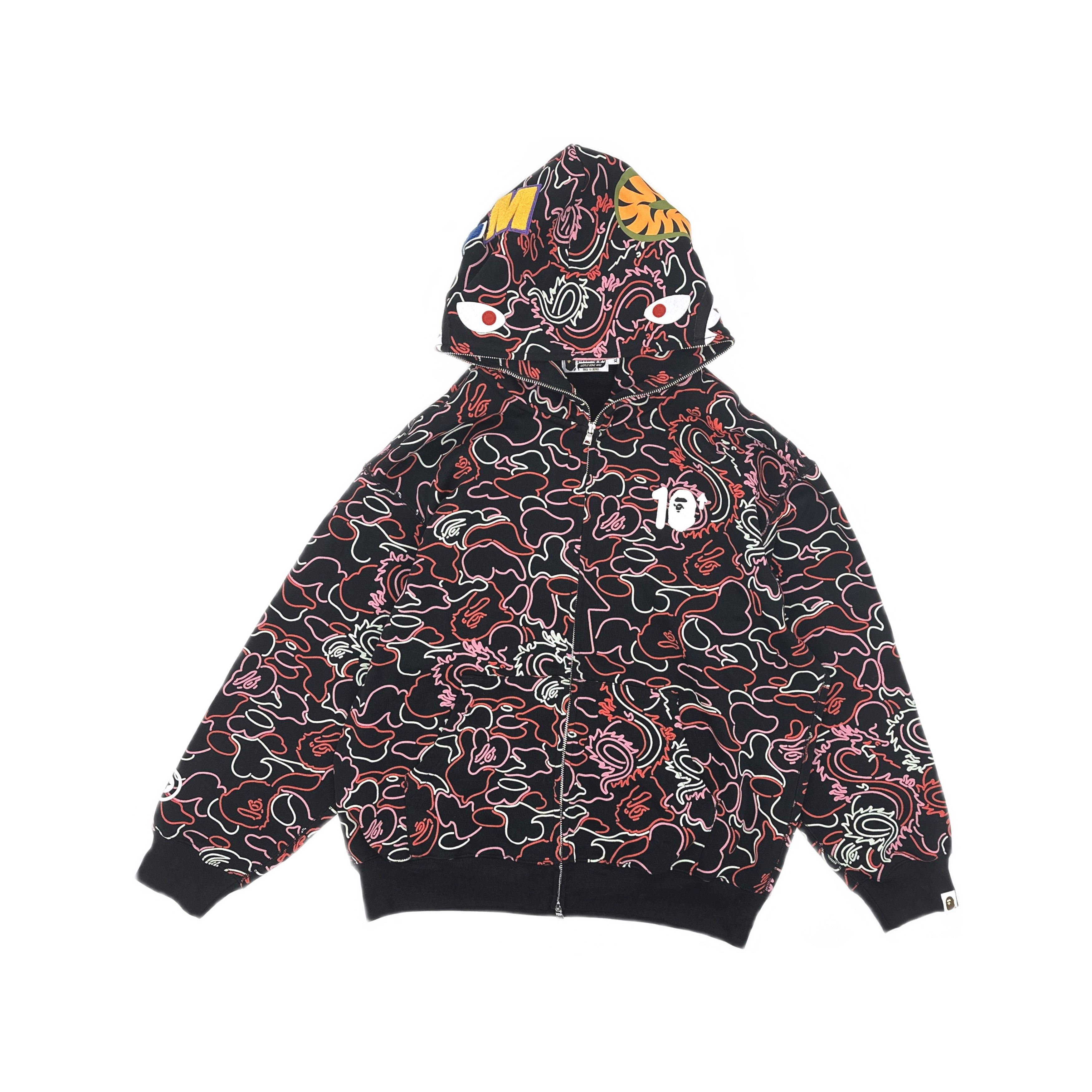 Bape A BATHING APE x 88Rising Shark Hoodie XL Size US XL / EU 56 / 4 - 1 Thumbnail