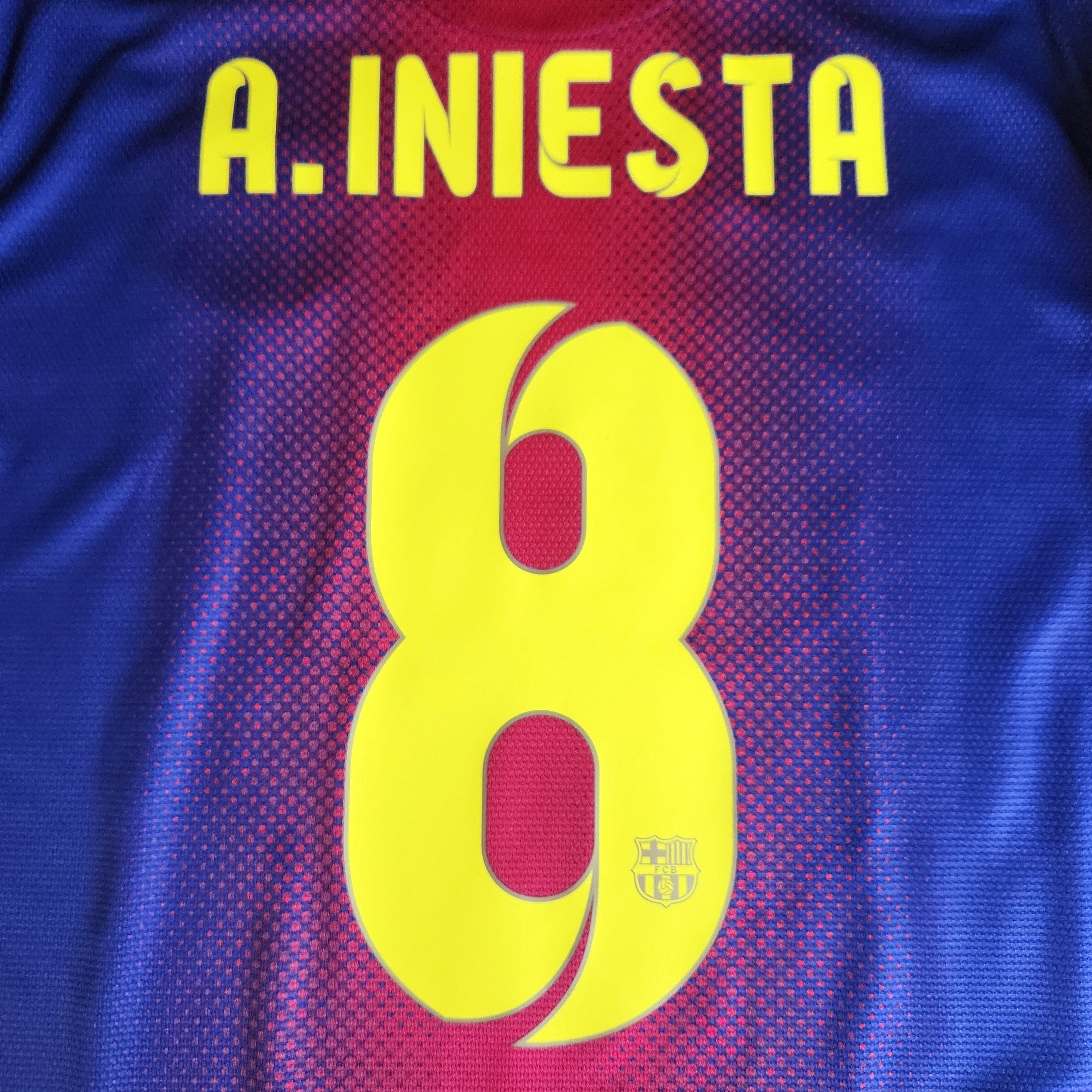 Nike Authentic Barcelona INIESTA 2012-2013 Long Sleeve L/S Home Size US M / EU 48-50 / 2 - 3 Thumbnail