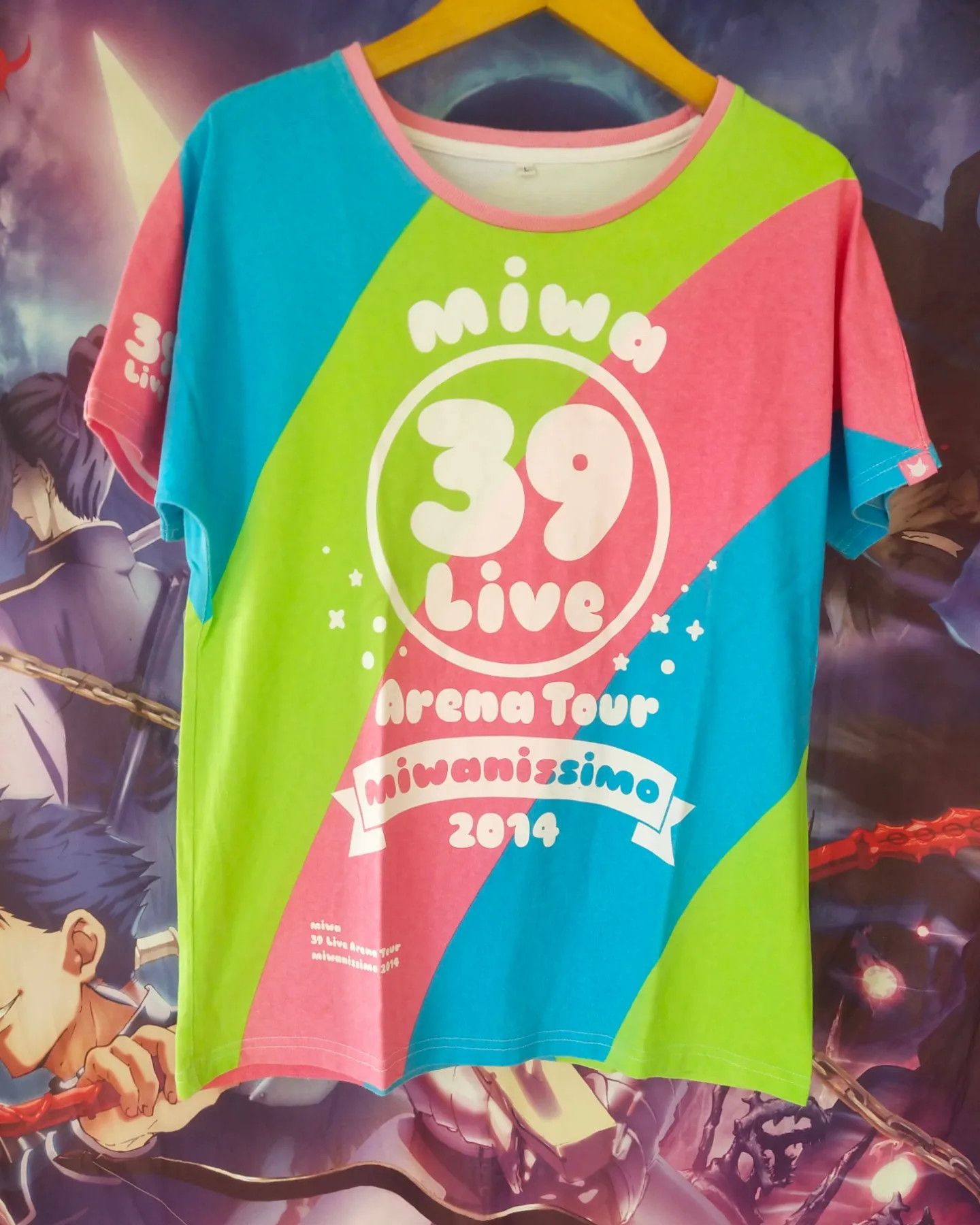 Band Tees Miwa 39 Live Arena Tour 2014 All Over Singer Idol Tee Size US L / EU 52-54 / 3 - 1 Thumbnail
