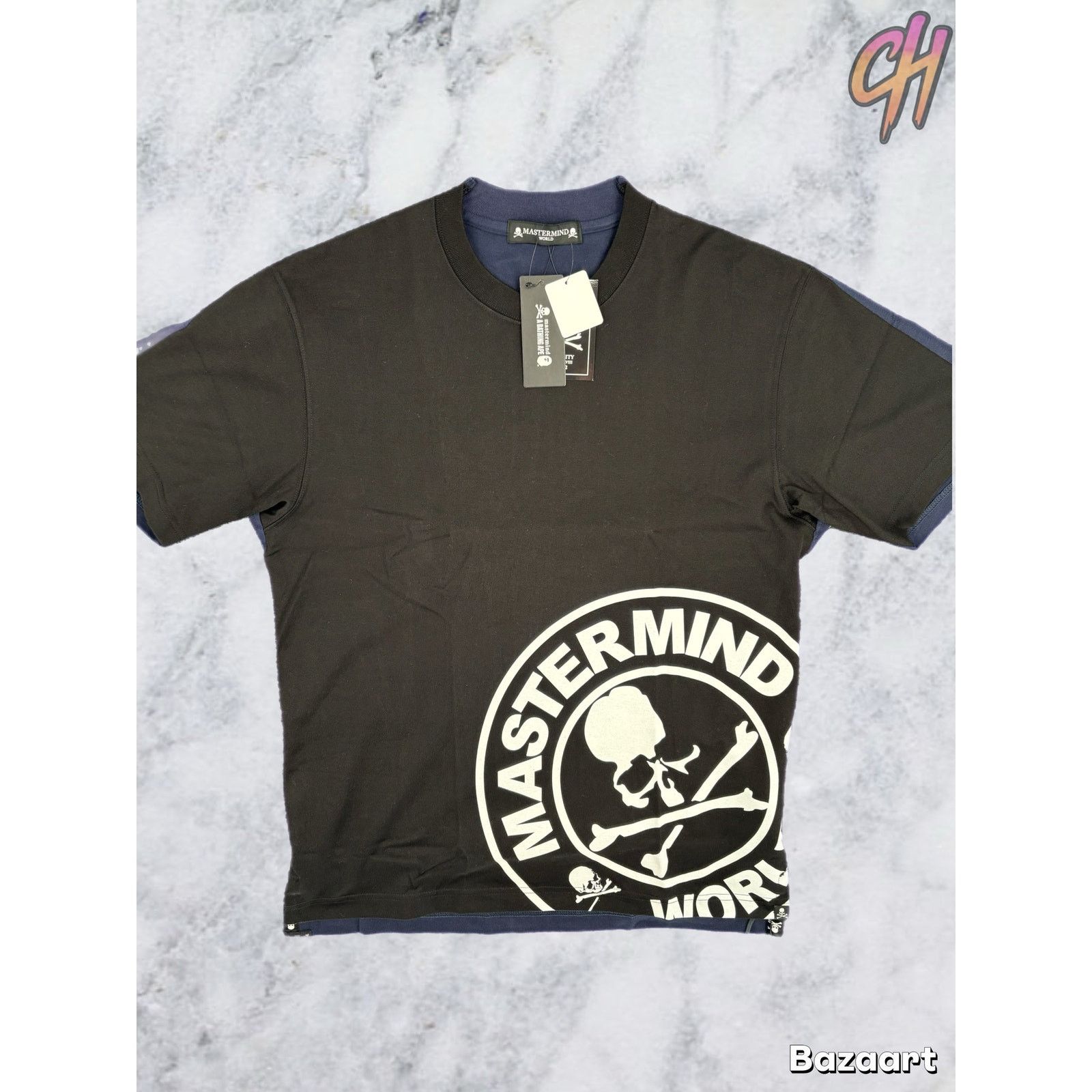 Mastermind Japan Mastermind World 2-Color Black/Navy T-Shirt Size Medium Size US M / EU 48-50 / 2 - 1 Thumbnail