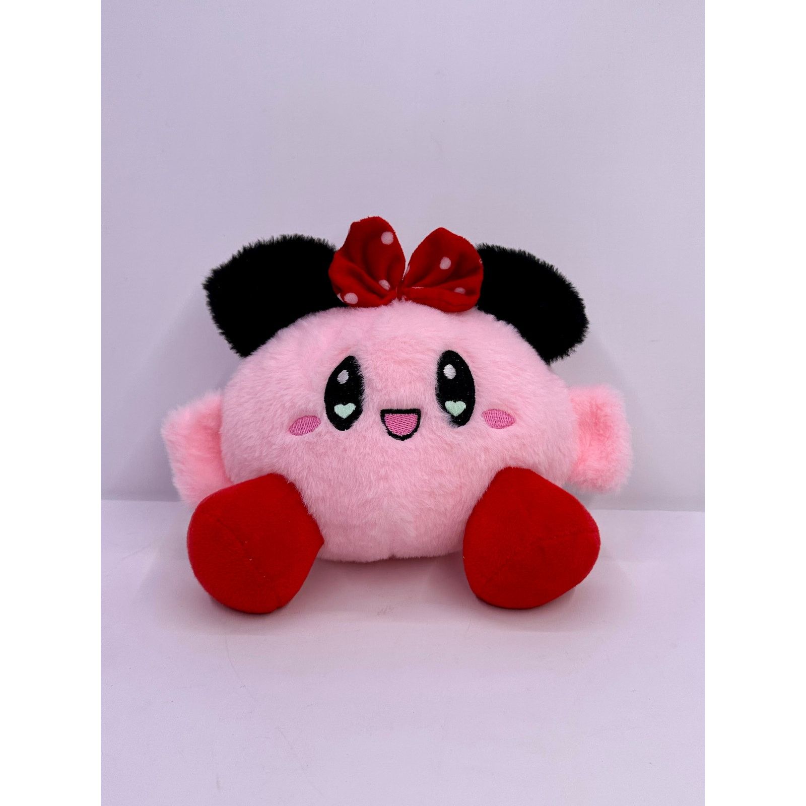 Nintendo Rare Heart eyes Kirby Iconic Nintendo Super Soft Plushie Size ONE SIZE - 2 Thumbnail