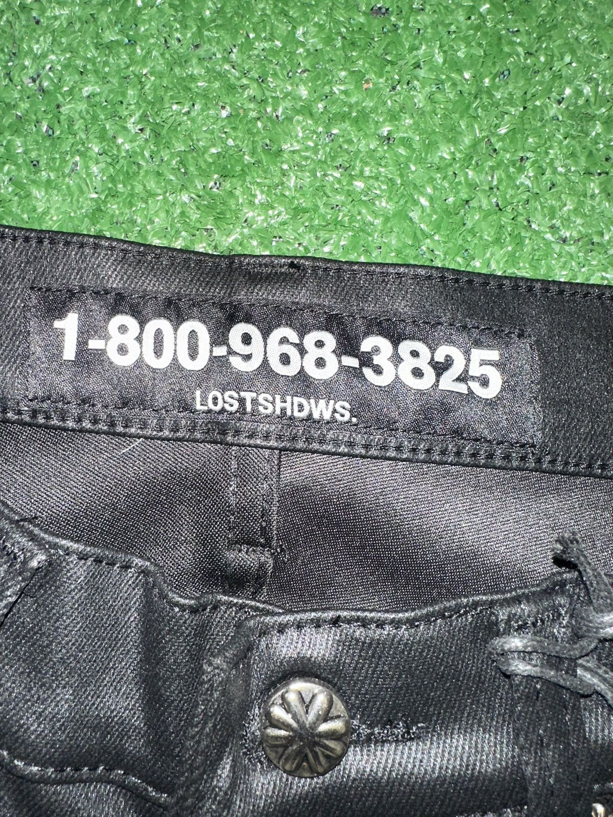 LOSTSHDWS Lostshwds Black Wax Jeans Size US 32 / EU 48 - 5 Thumbnail