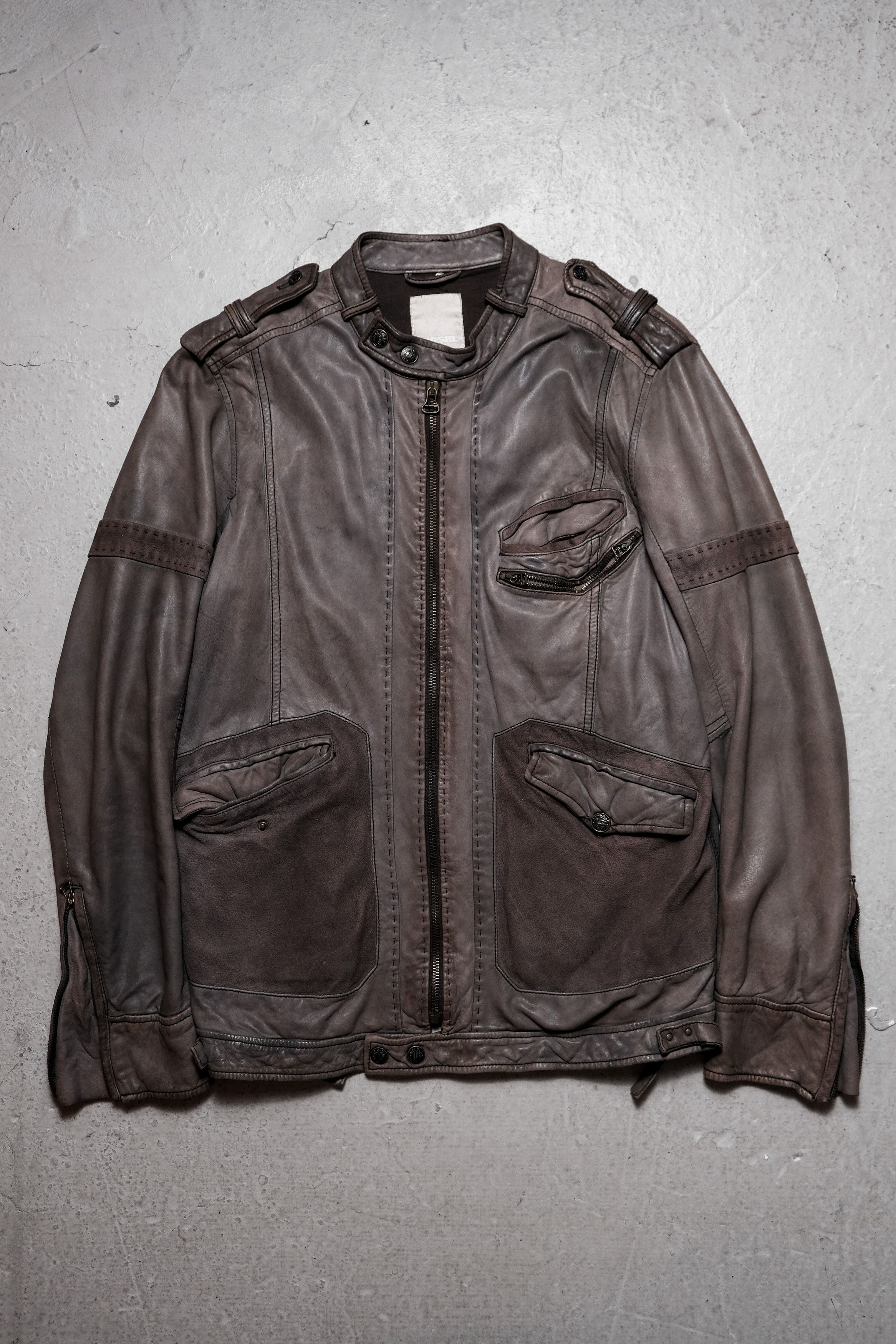 Diesel DIESEL Leather Rider Jacket Size US S / EU 44-46 / 1 - 1 Thumbnail