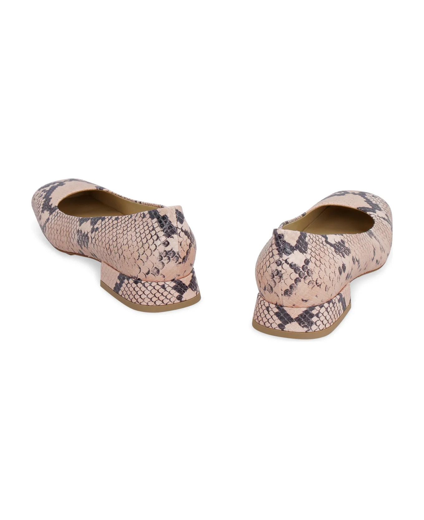 Bottega Veneta o1y0725 Ballet Flats in Blush/Black Size US 7.5 / IT 37.5 - 2 Thumbnail