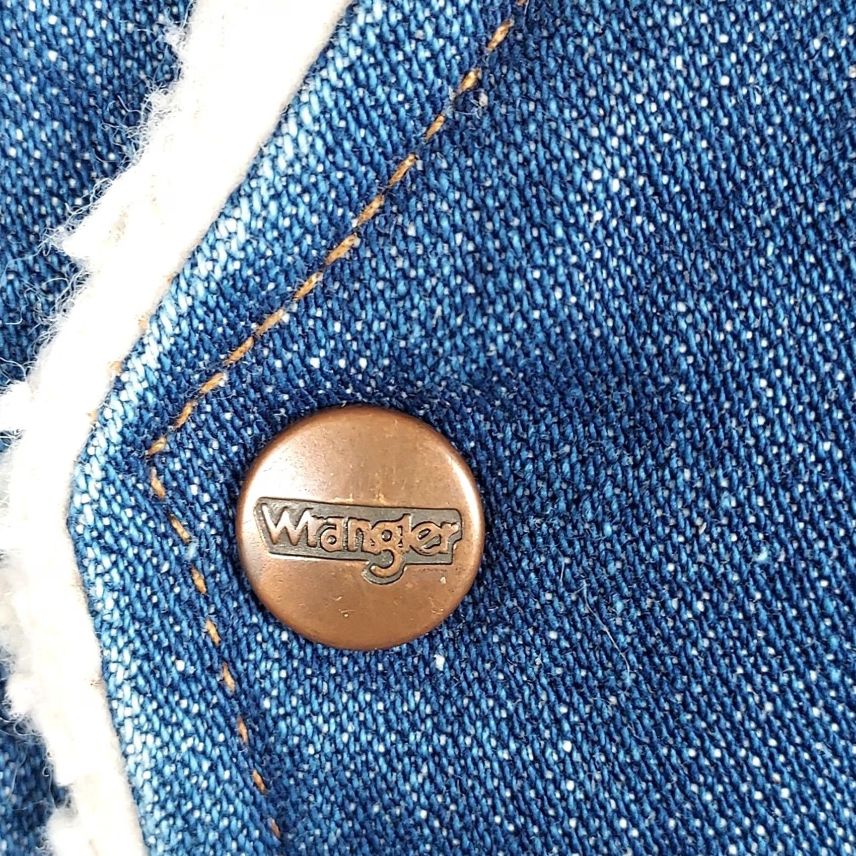 Wrangler VINTAGE Wrangler Denim Vest Mens Medium Western Blue Lined Sherpa Button-Down USA 987BWWR Size US M / EU 48-50 / 2 - 5 Thumbnail