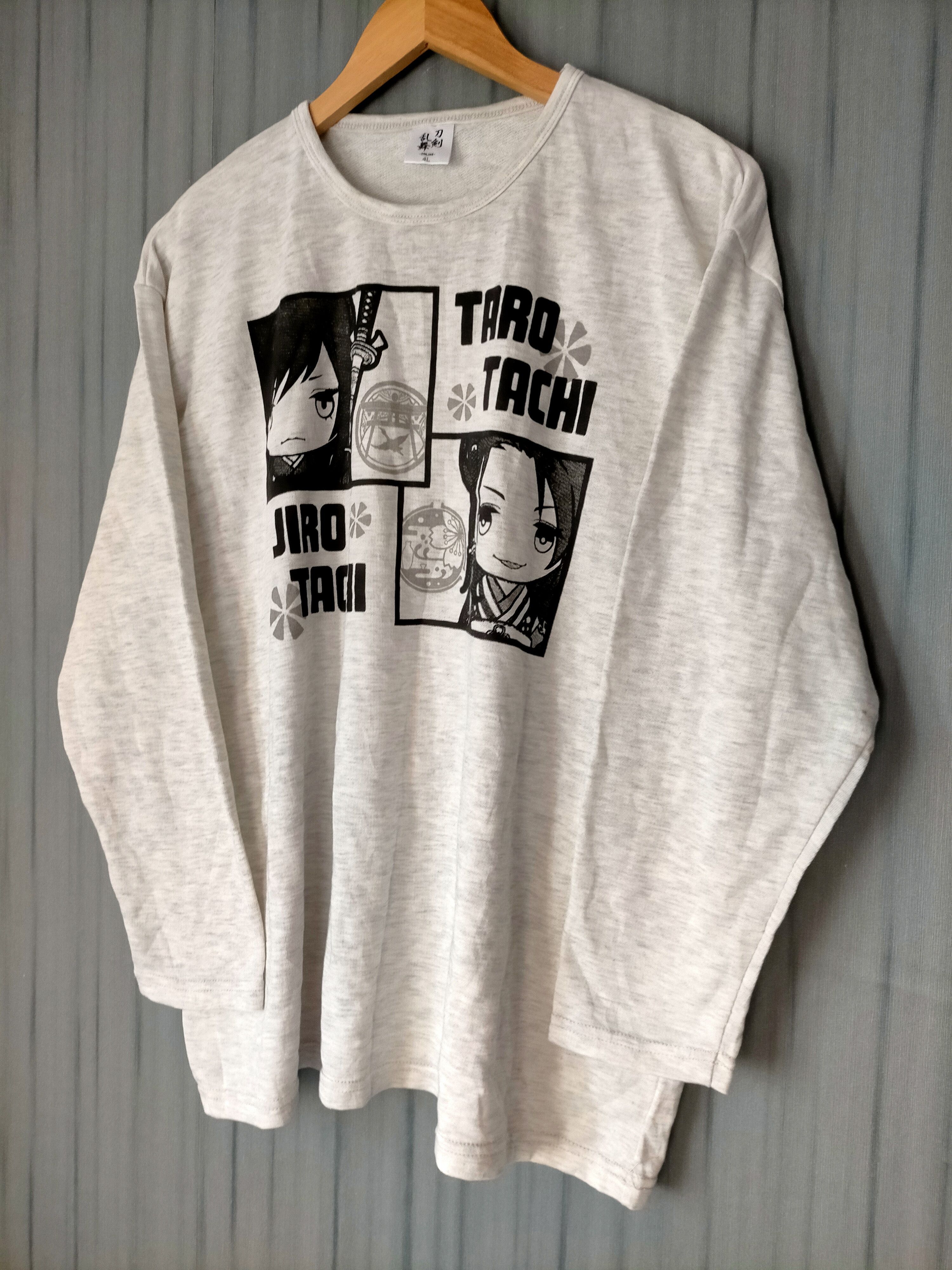 Anime Taro Tachi x Jiro Tachi Anime Carton Three quarter tee Size US L / EU 52-54 / 3 - 2 Thumbnail