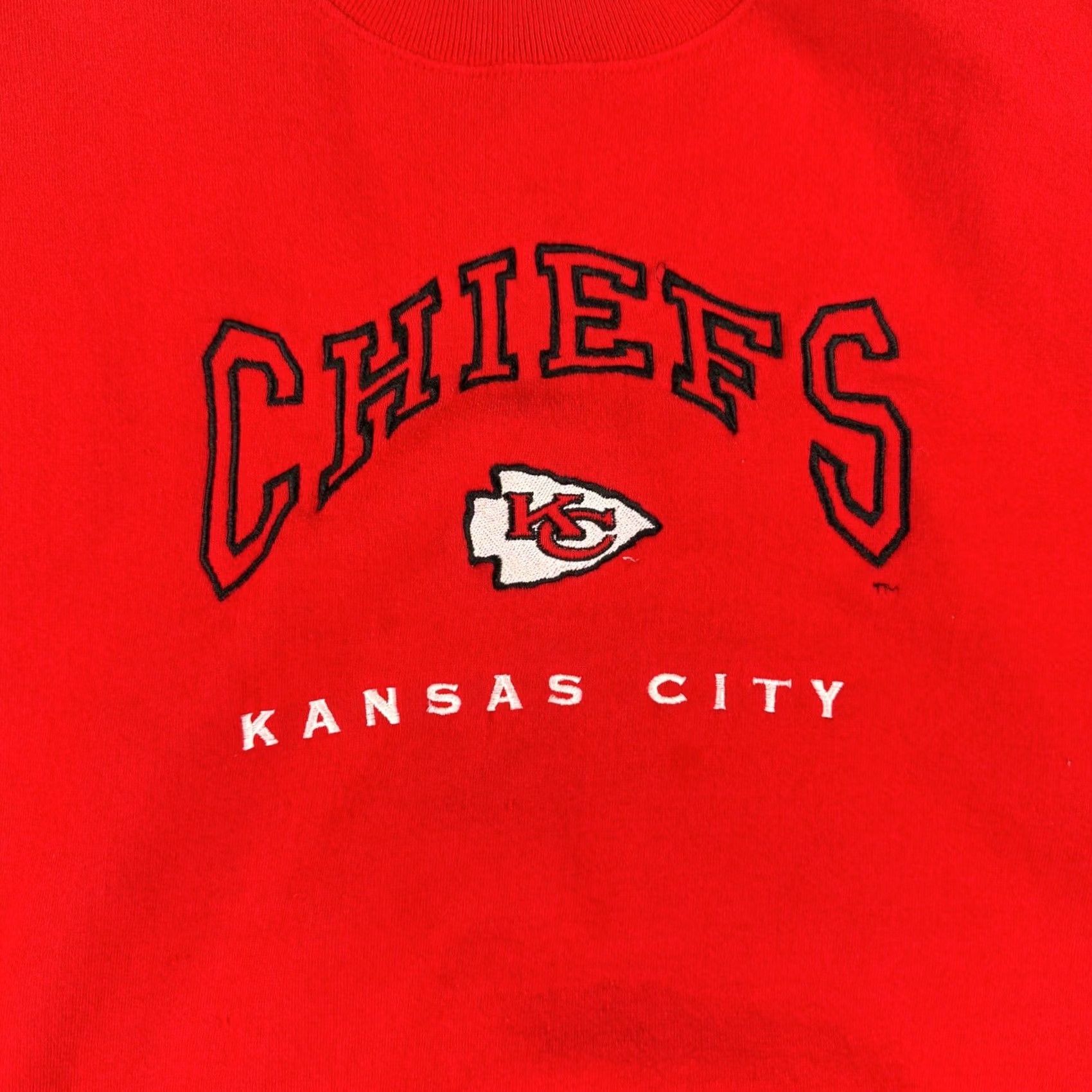 Lee VINTAGE Lee Sport Sweatshirt KC Chiefs Red 2XL Crewneck Mens Embroidered Logo Graphic Print Oversized Football 90s Size US XXL / EU 58 / 5 - 4 Thumbnail