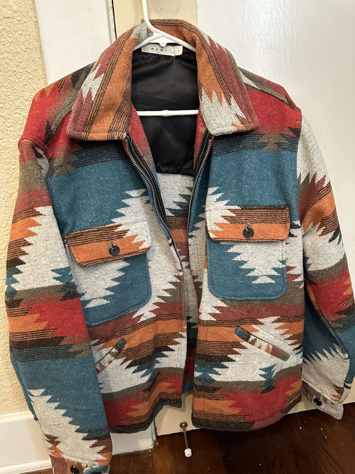 image of Mnml Multicolor Pattern Jacket, Men's (Size Large)