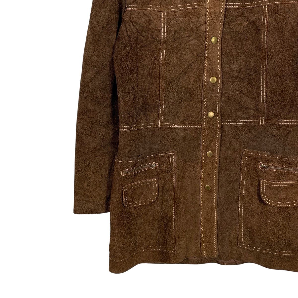 Japanese Brand Vintage Japanese Brand Leather Parka Jacket Size S / US 4 / IT 40 - 3 Thumbnail