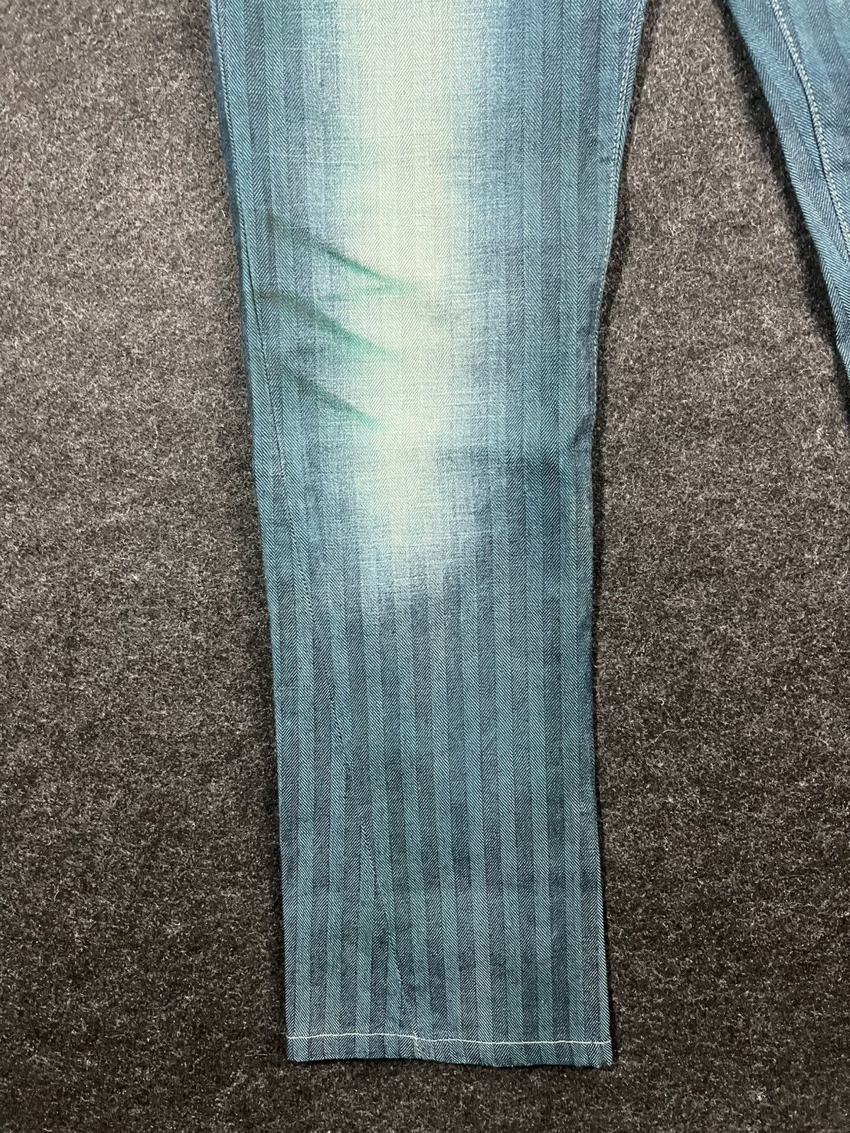 Tornado Mart Tornado Mart Blue Stone Washed Like Waxed Jeans Size US 31 - 5 Thumbnail