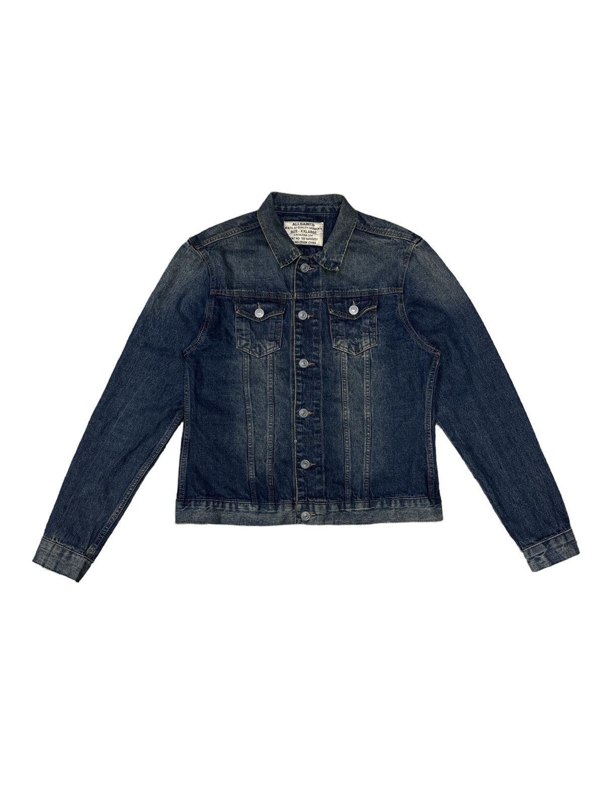 Allsaints ALLSAINTS STONE WASHED DENIM JACKET Size US L / EU 52-54 / 3 - 1 Thumbnail