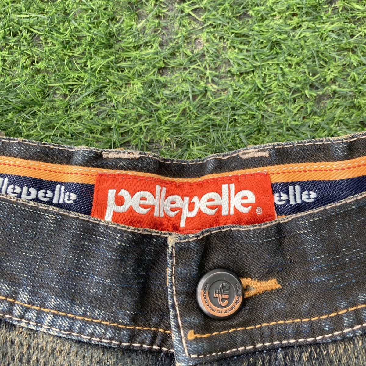 Pelle Pelle PELLE PELLE DOUBLE KNEES DENIM Size US 35 - 9 Thumbnail