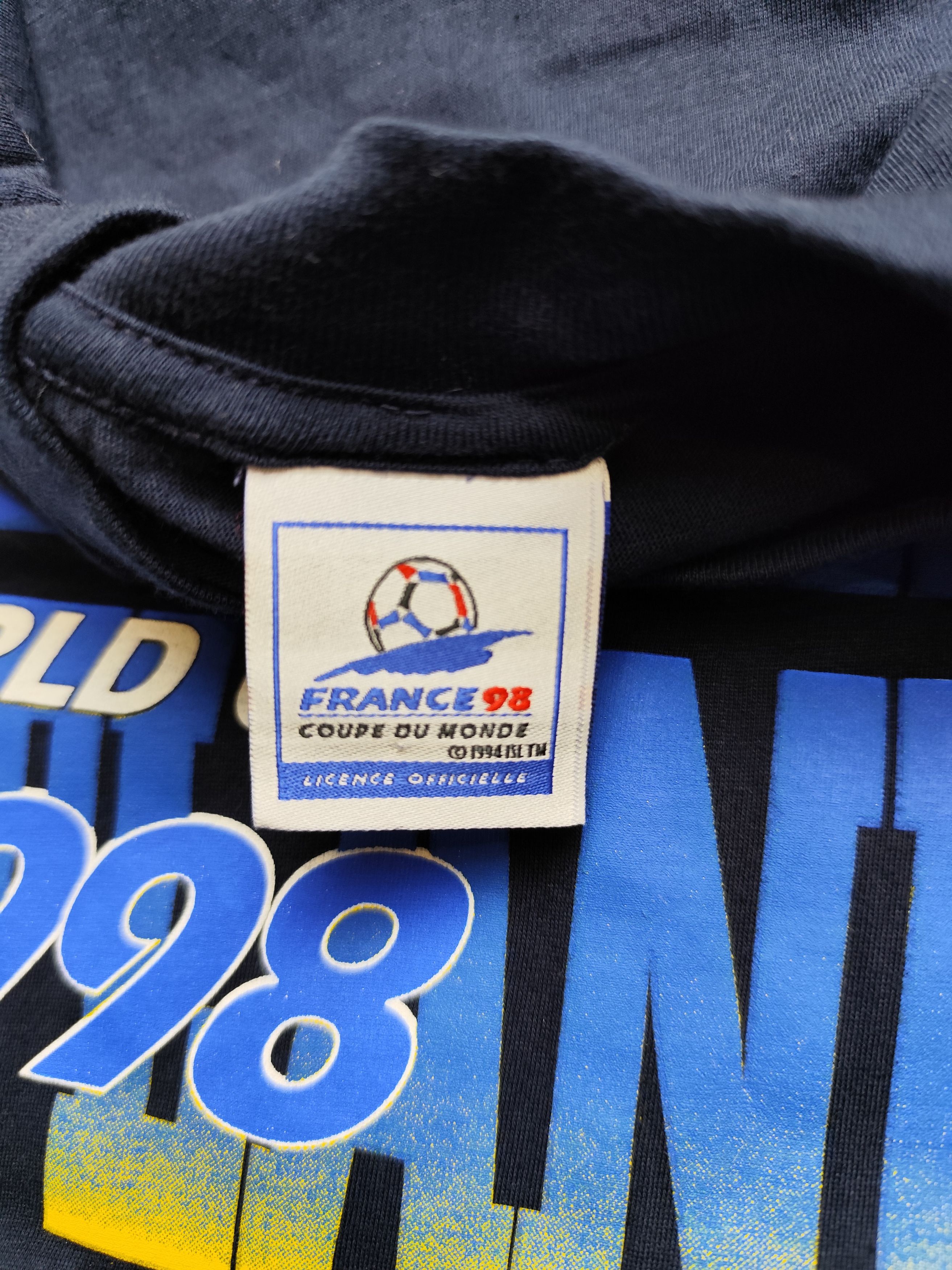 Vintage Vintage 1998 France World Cup Scotland Team t shirt Size US L / EU 52-54 / 3 - 4 Thumbnail