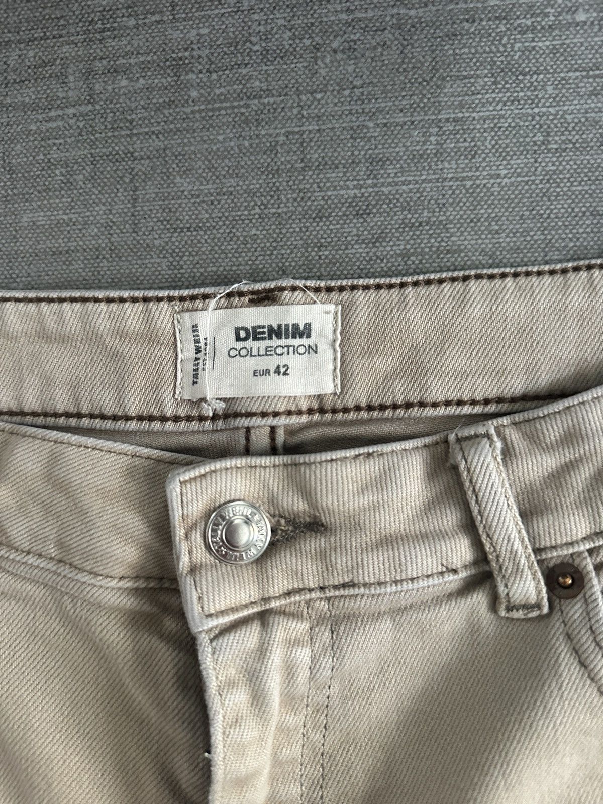Other Beige Denim Jeans Size 30" / US 8 / IT 44 - 2 Thumbnail